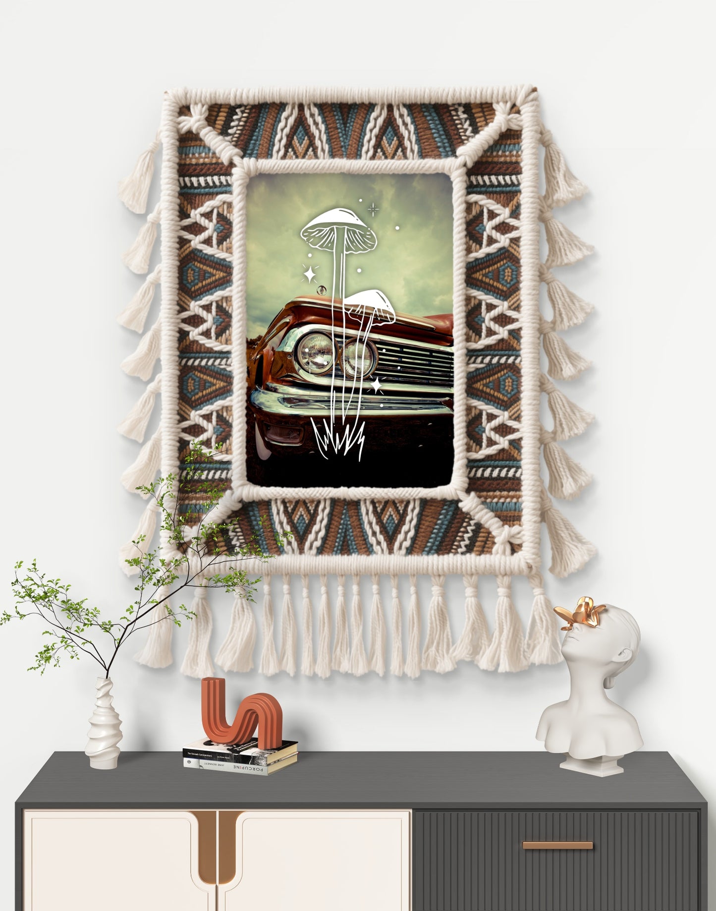 "Classic Mushrooms" Art Print: Modern Wall Decor (Digital Download)