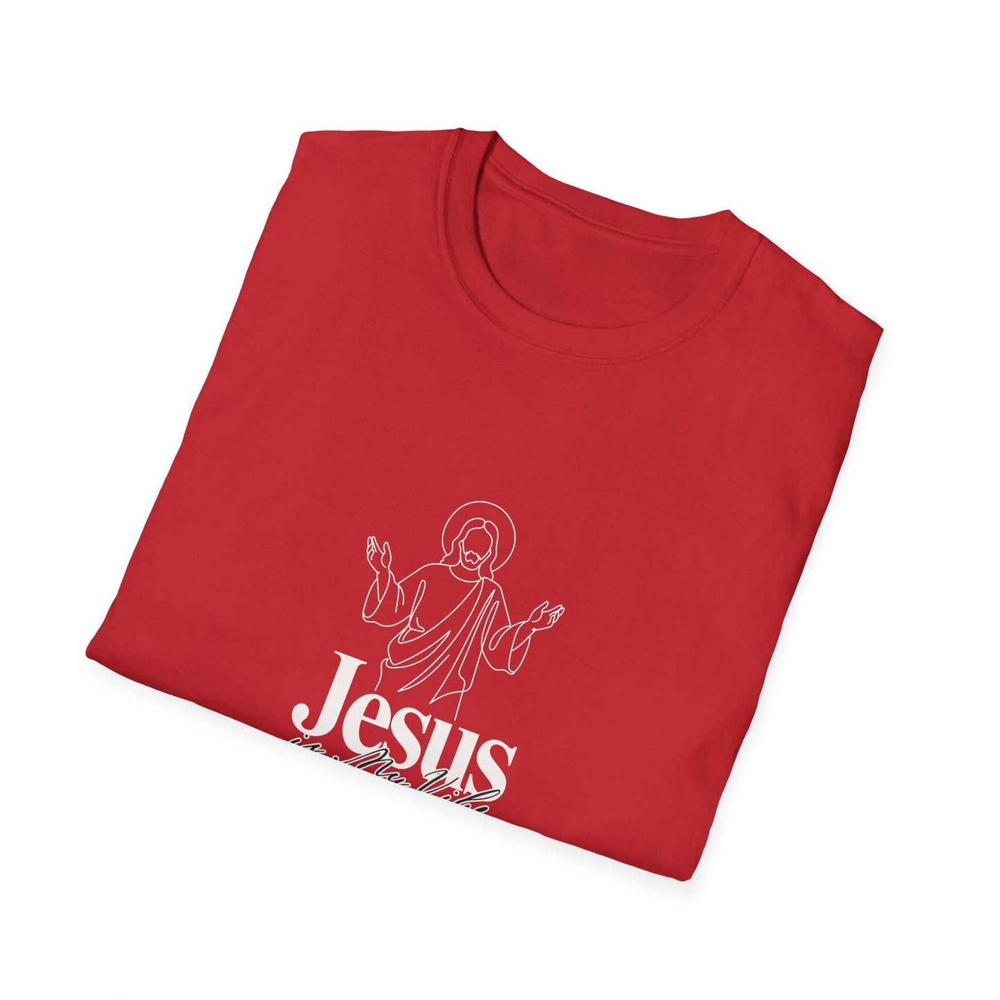 Jesus Line Art T-Shirt — Minimal Christian Faith Tee