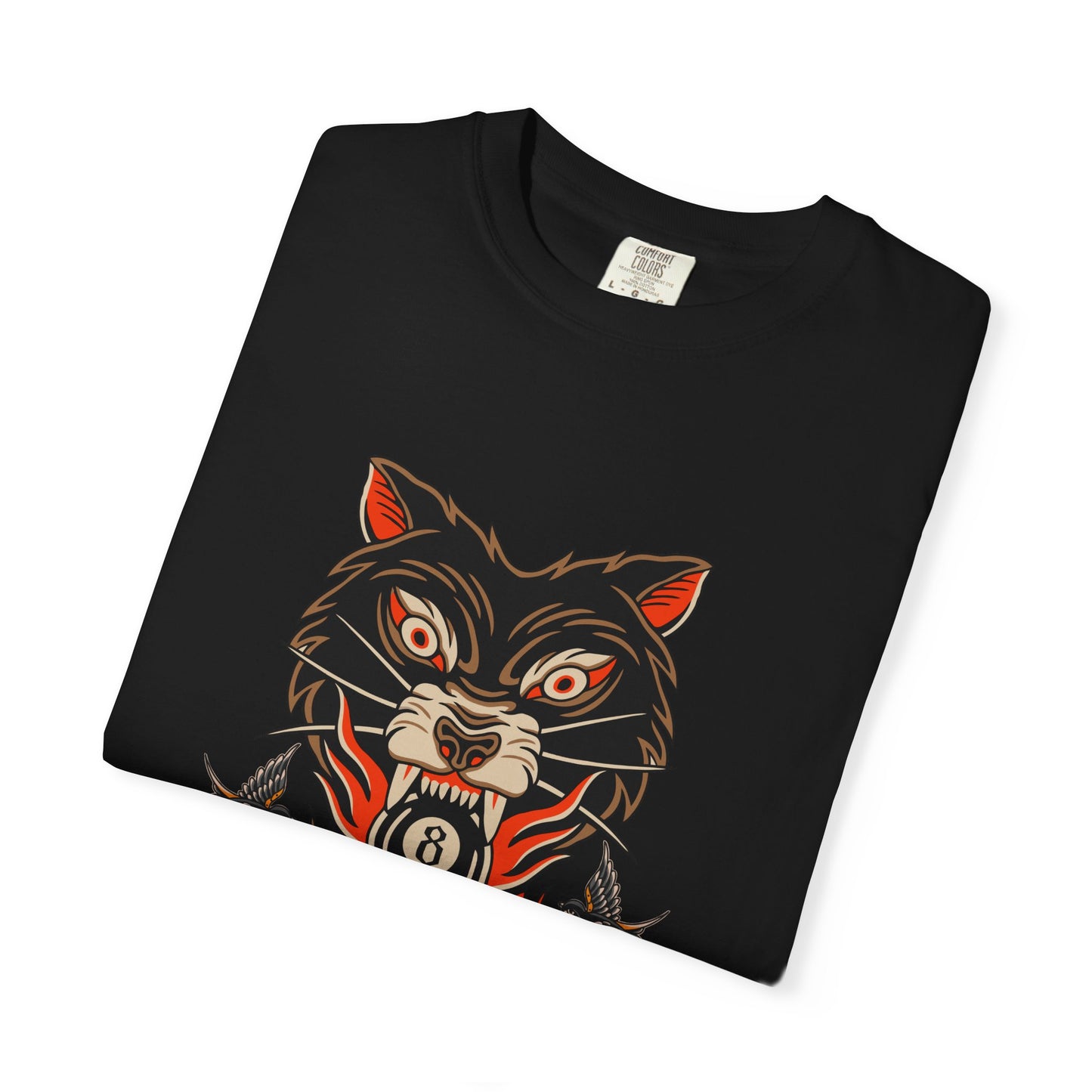 Wolf Skull T-Shirt — Vintage Unisex Tattoo Style Biker Graphic Tee