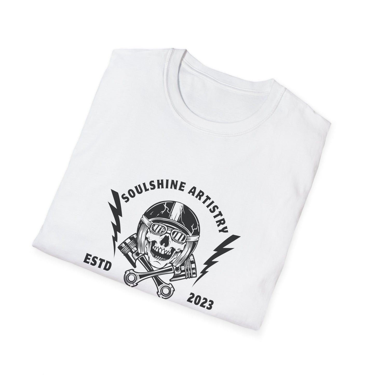 Skull & Lightning Logo T-Shirt — Soulshine Artistry Clothing Co. (ESTD 2023)