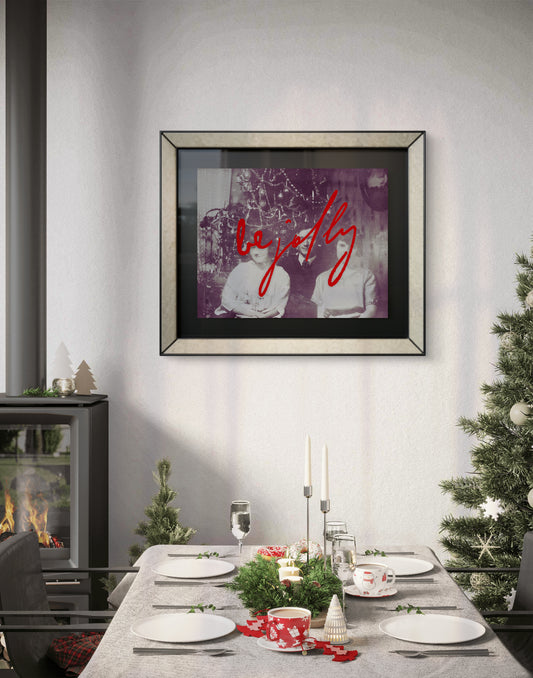 "Vintage Be Jolly" Art Print: Modern Wall Decor (Digital Download)