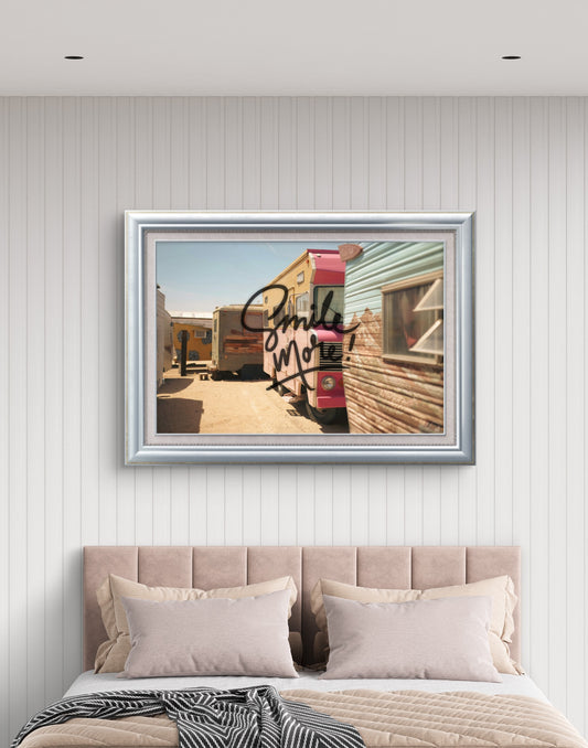 "Smile More" Art Print: Modern Wall Decor (Digital Download)