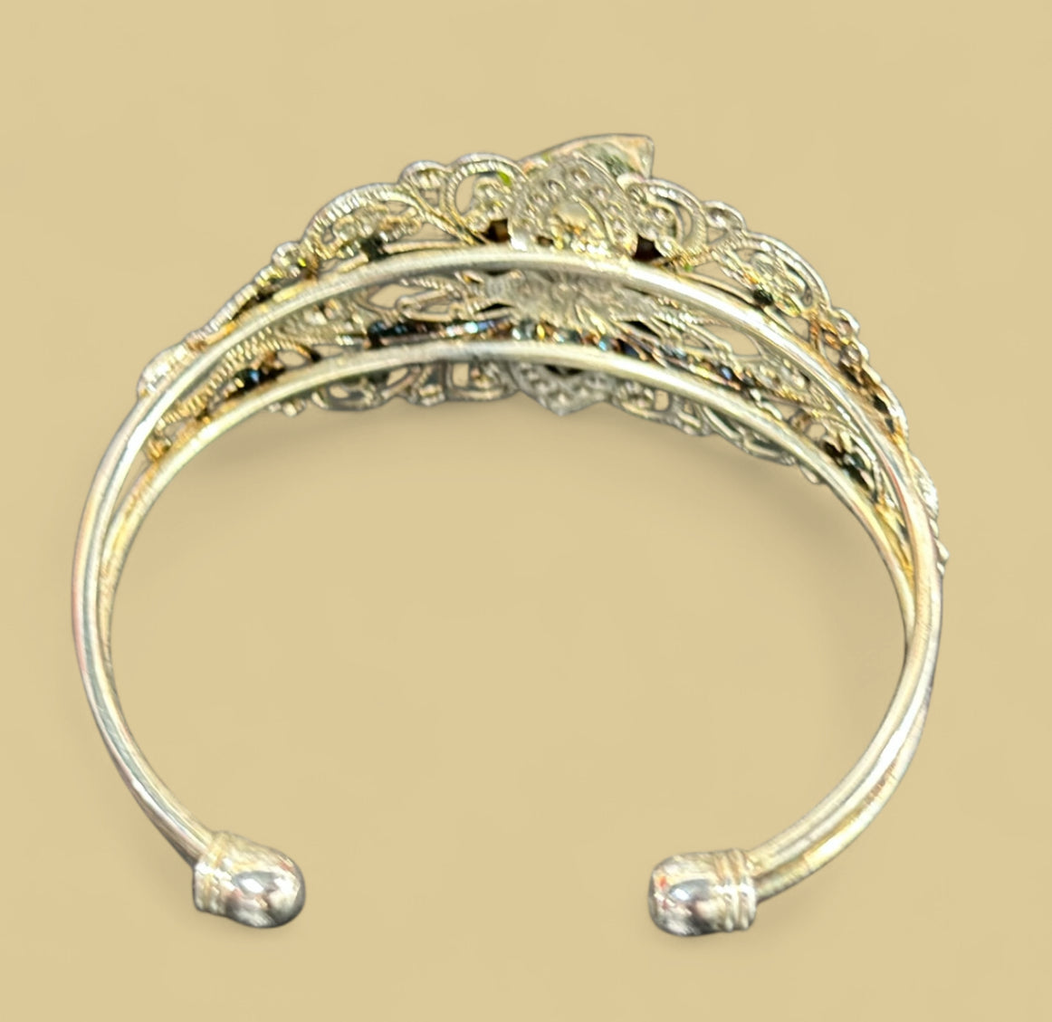 “Forest Crown” Moss & Wood Bracelet