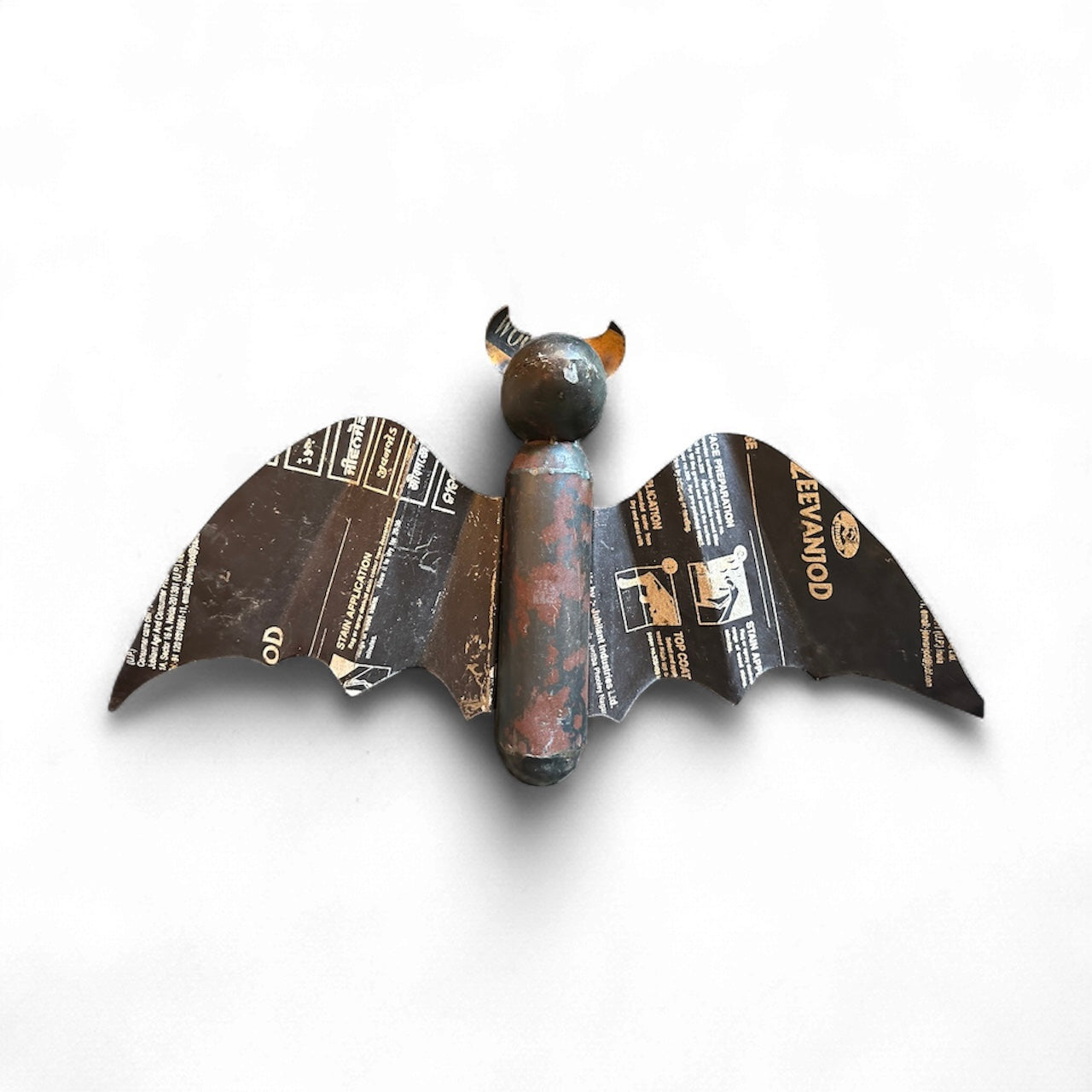 Reclaimed Metal Flying Bat