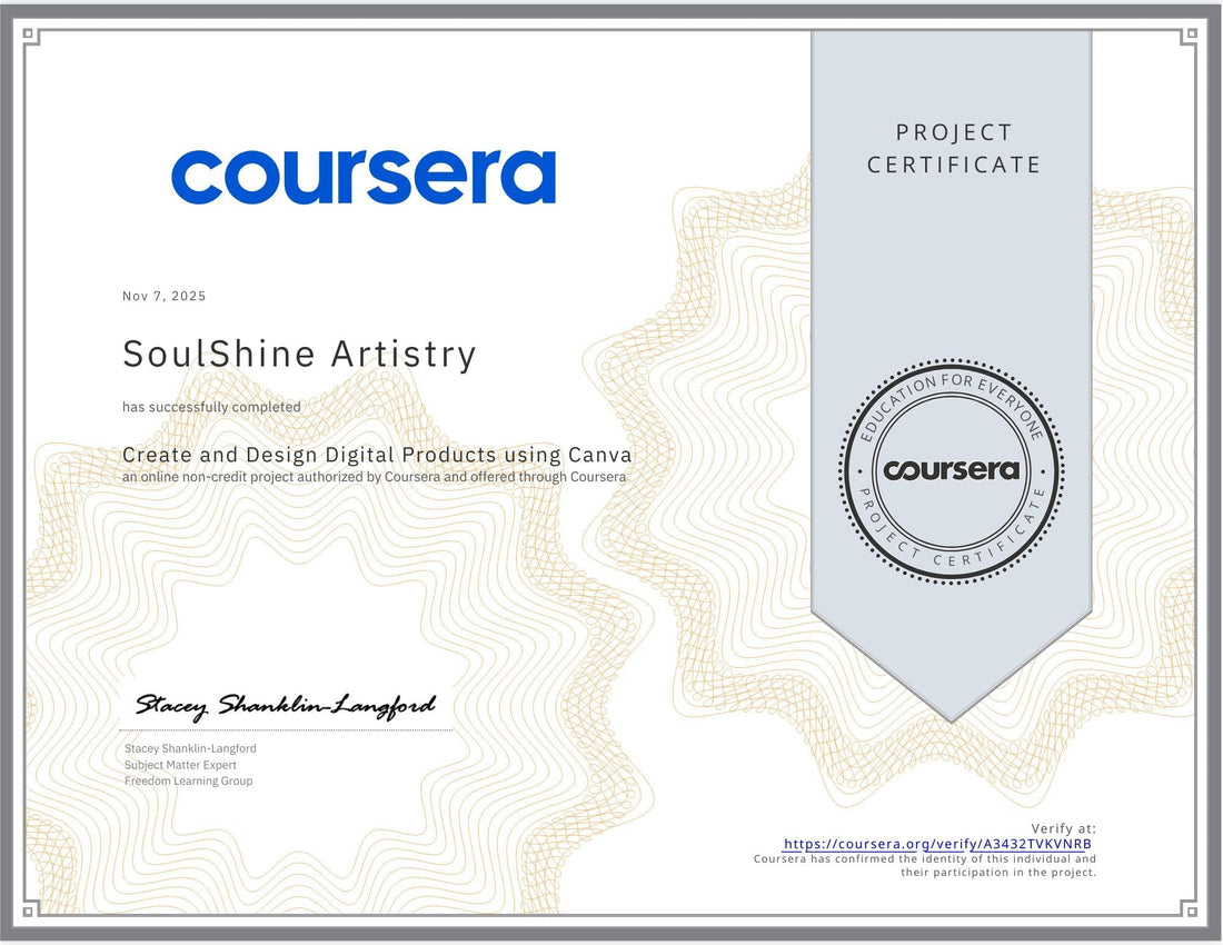 🌟 Growing SoulShine Artistry — One Skill at a Time 🌟