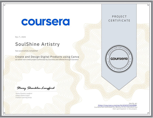 🌟 Growing SoulShine Artistry — One Skill at a Time 🌟