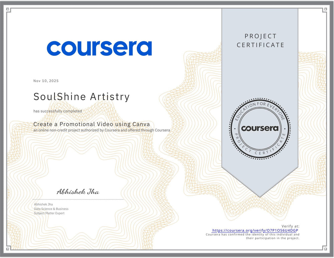 Certification in Creating Promotional Videos 🎥