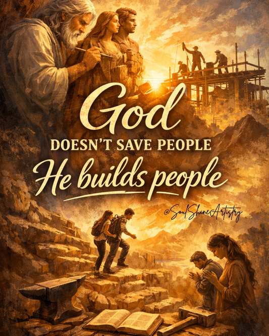 God Doesn’t Just Save You… He Builds You