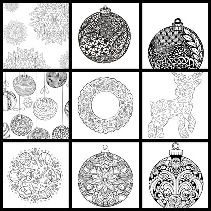 ✨ Christmas Coloring Book Bundle – 5 Digital Downloadable Coloring Books ✨