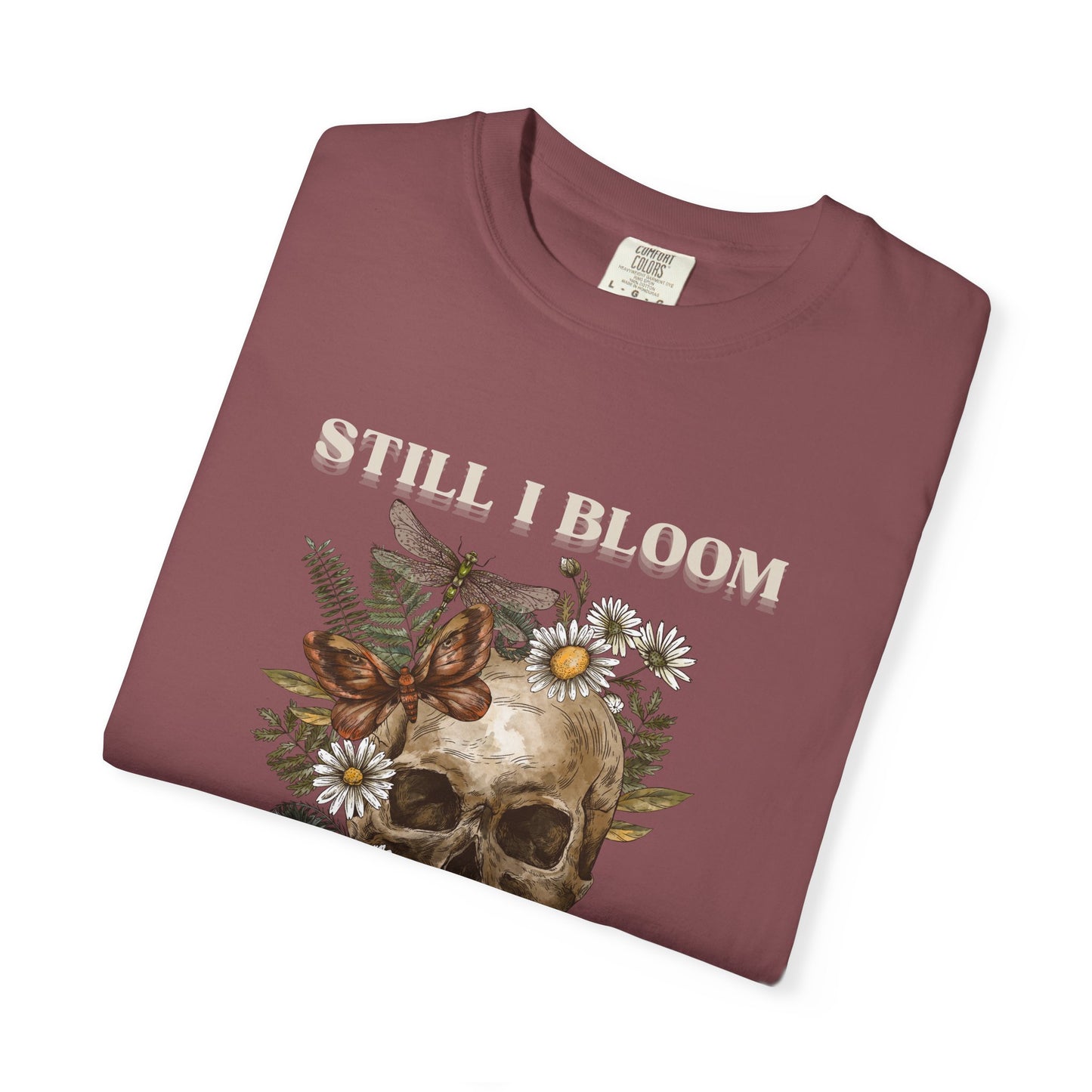 Still I Bloom Skull Floral T-Shirt