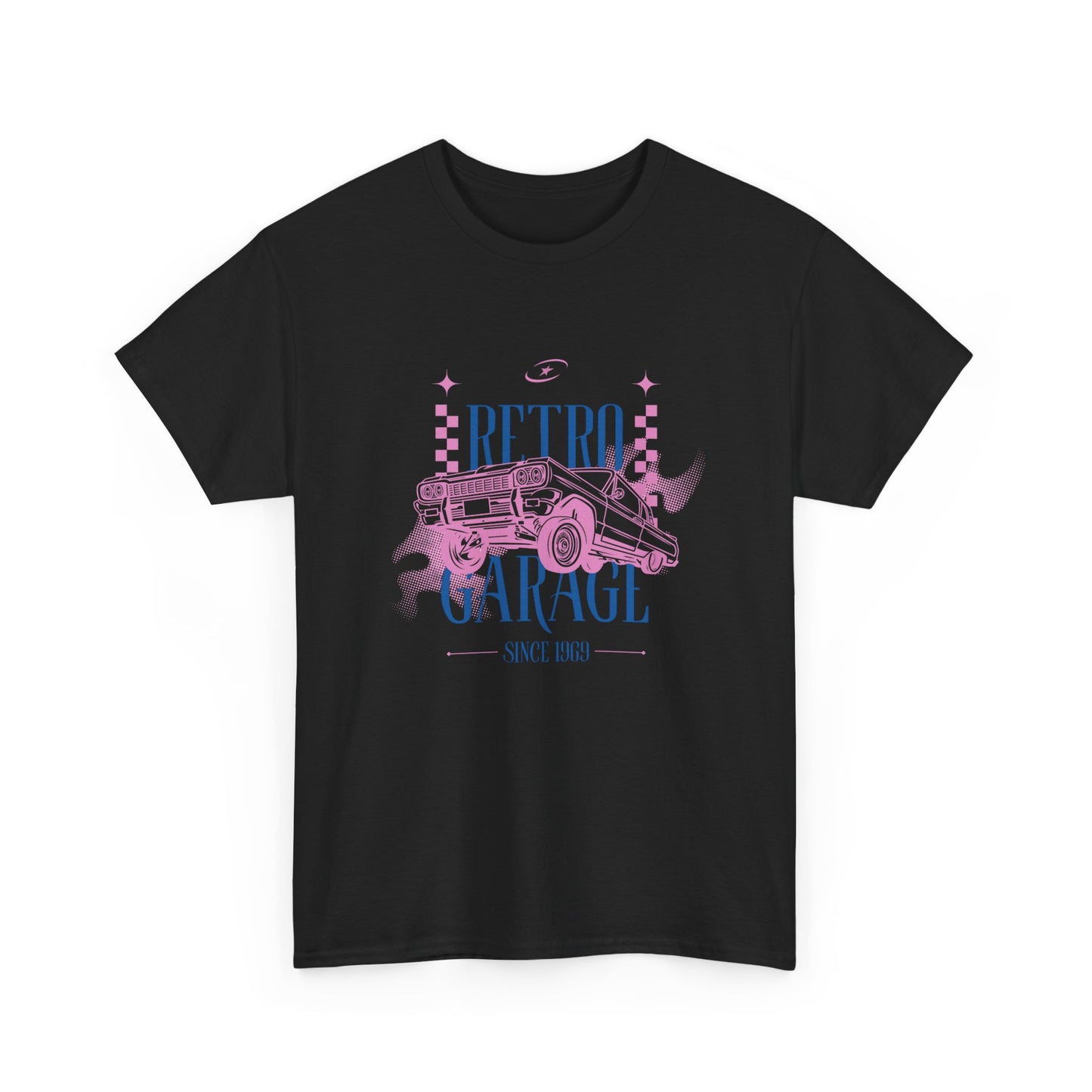 Retro Garage Tee – Vintage Car Mechanic Shirt ("Retro Garage")