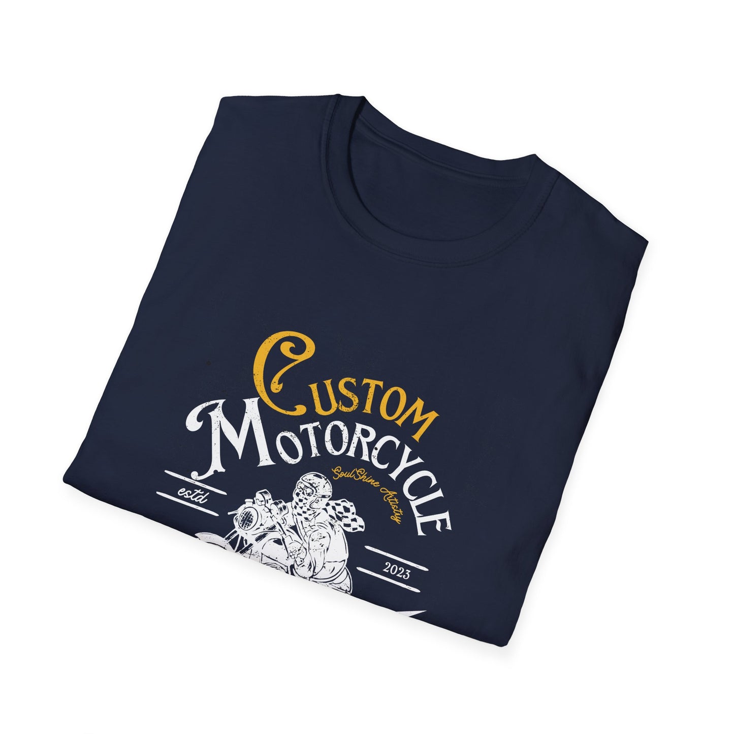 Custom Motorcycle T-Shirt — Vintage Rider Graphic Tee