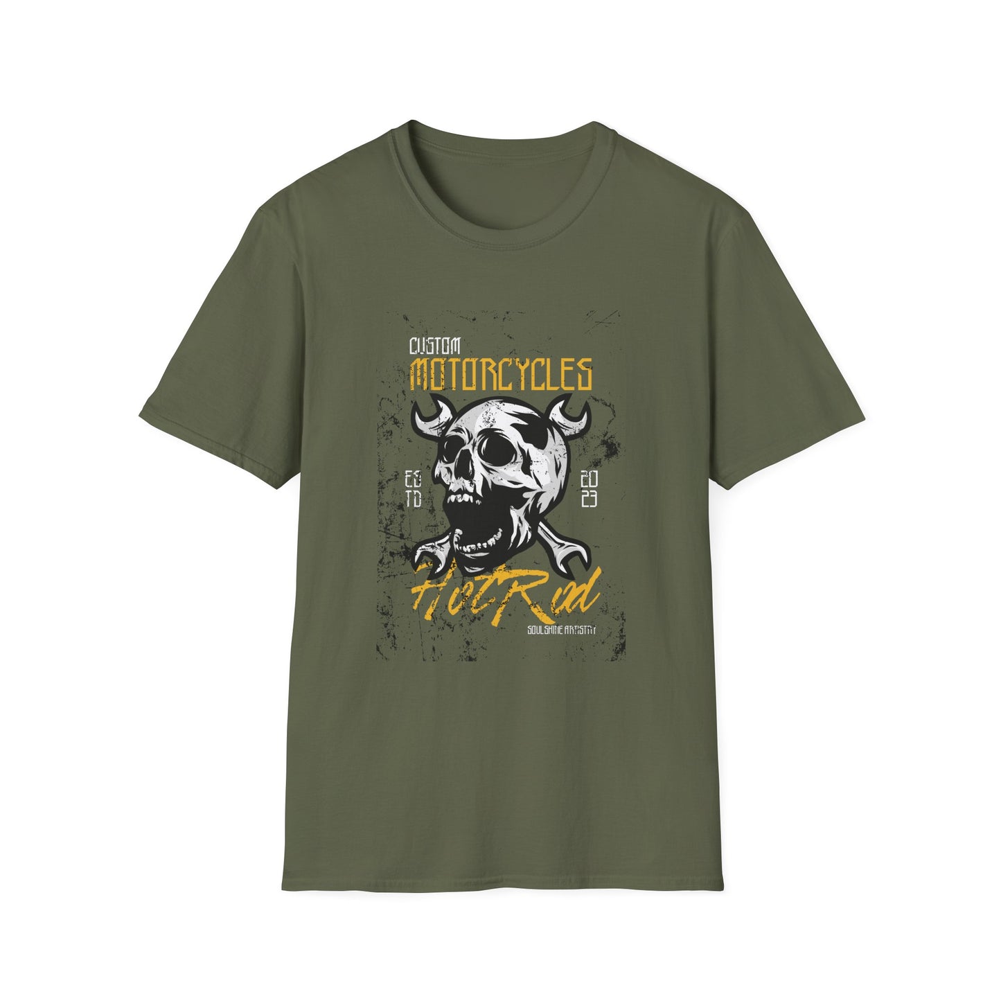 Motorcycles Skull T-Shirt - Ride Fast Biker Tee