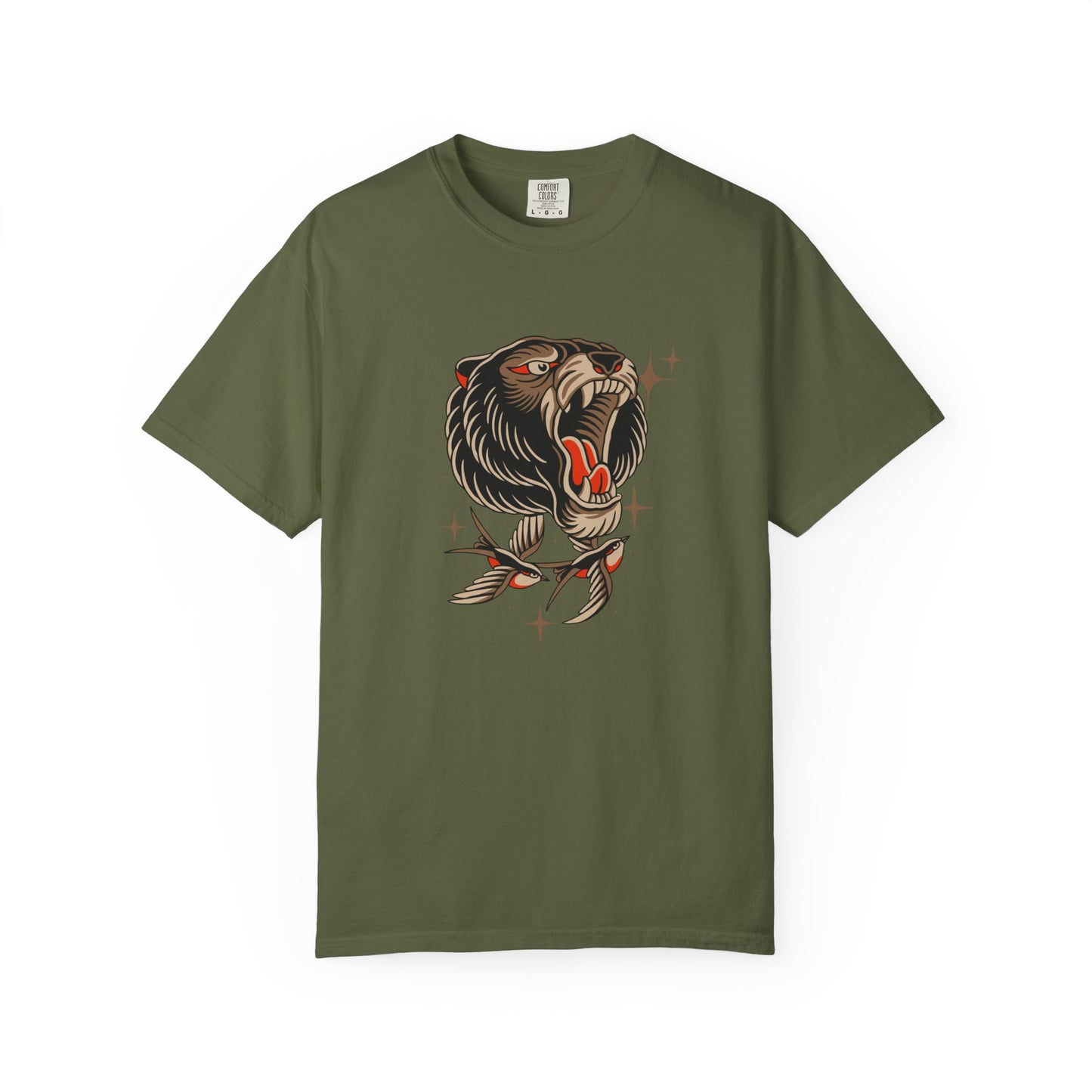 Roaring Bear Tattoo Tee — Unisex Graphic Animal T-Shirt