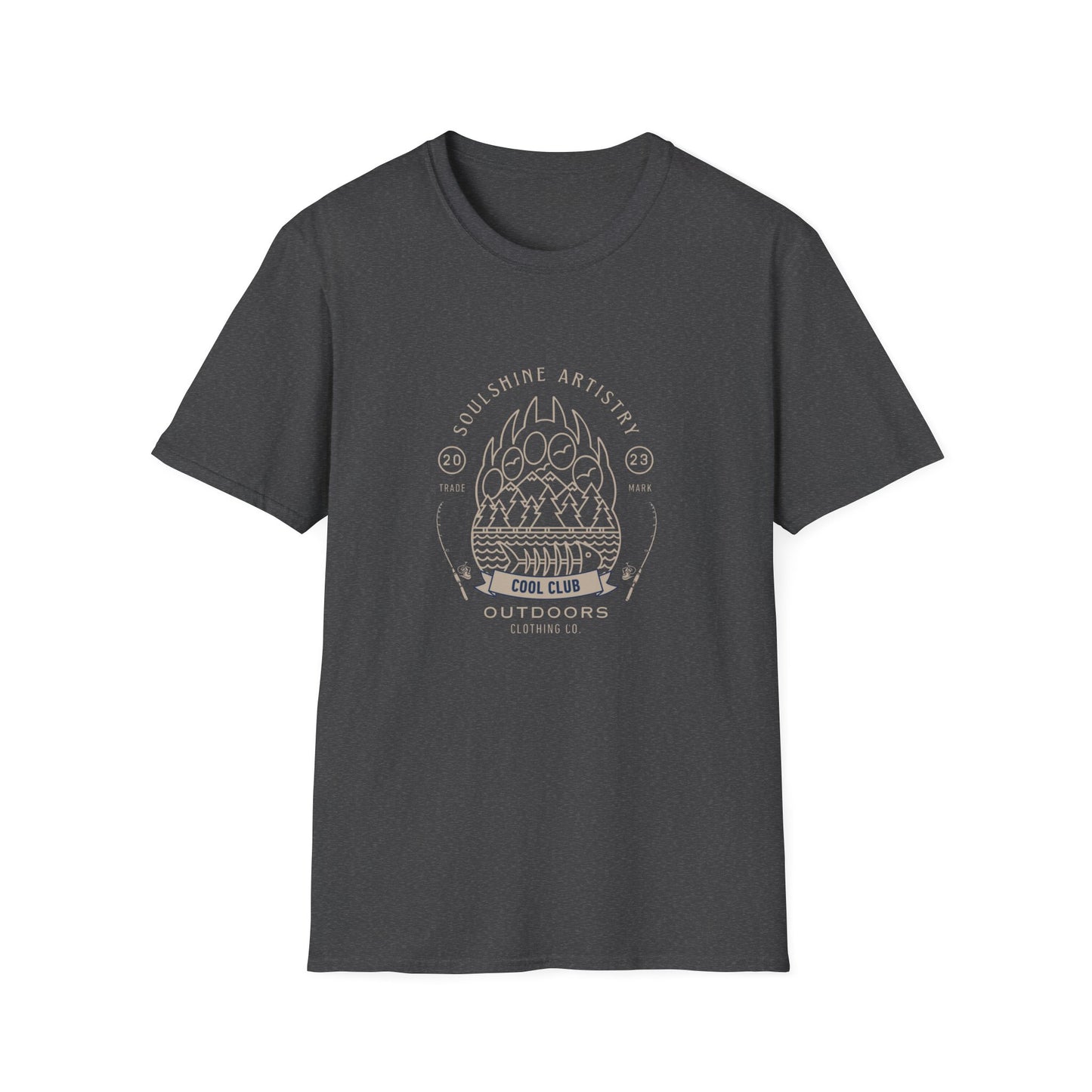 Outdoors Campfire Graphic T-Shirt — 'Soulshine Artistry' Vintage Adventure Tee