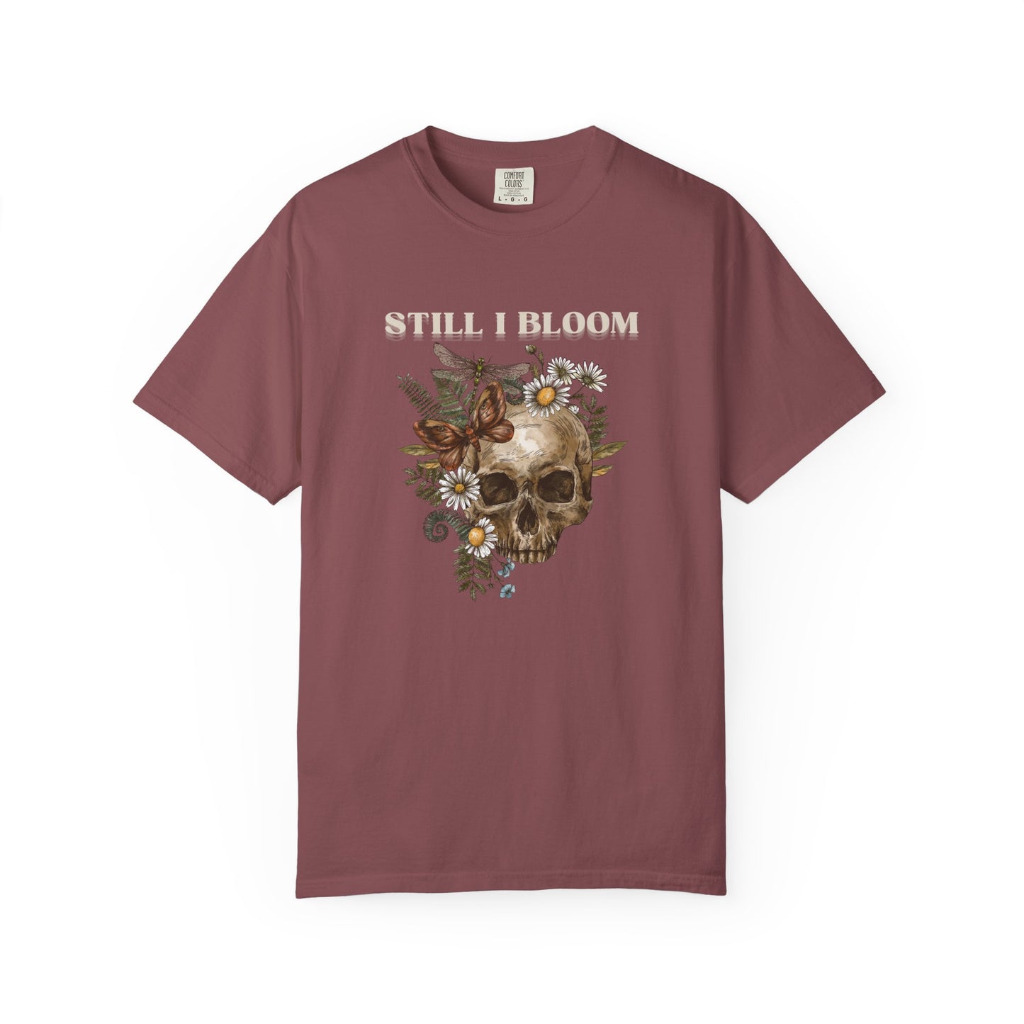 Still I Bloom Skull Floral T-Shirt
