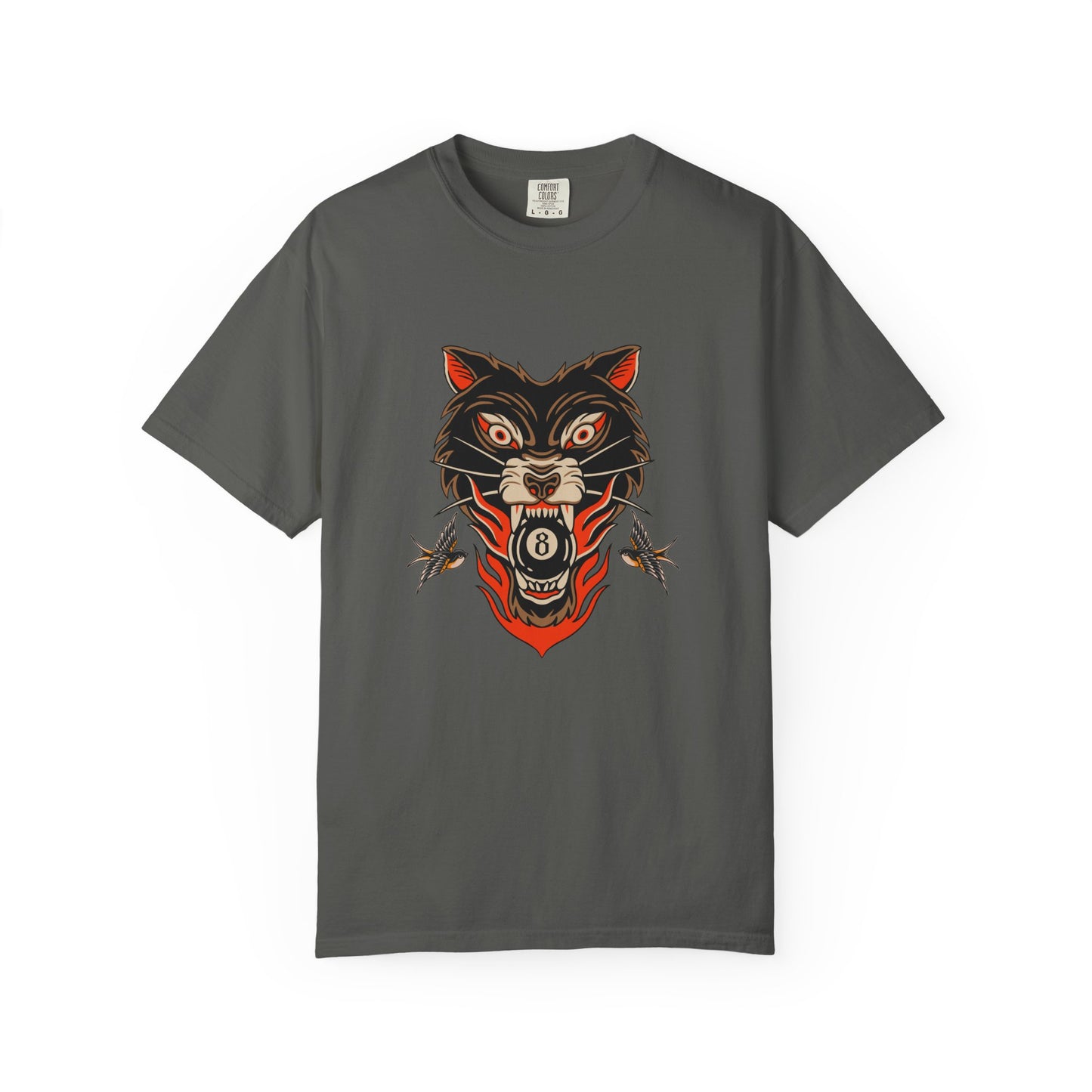 Wolf Skull T-Shirt — Vintage Unisex Tattoo Style Biker Graphic Tee