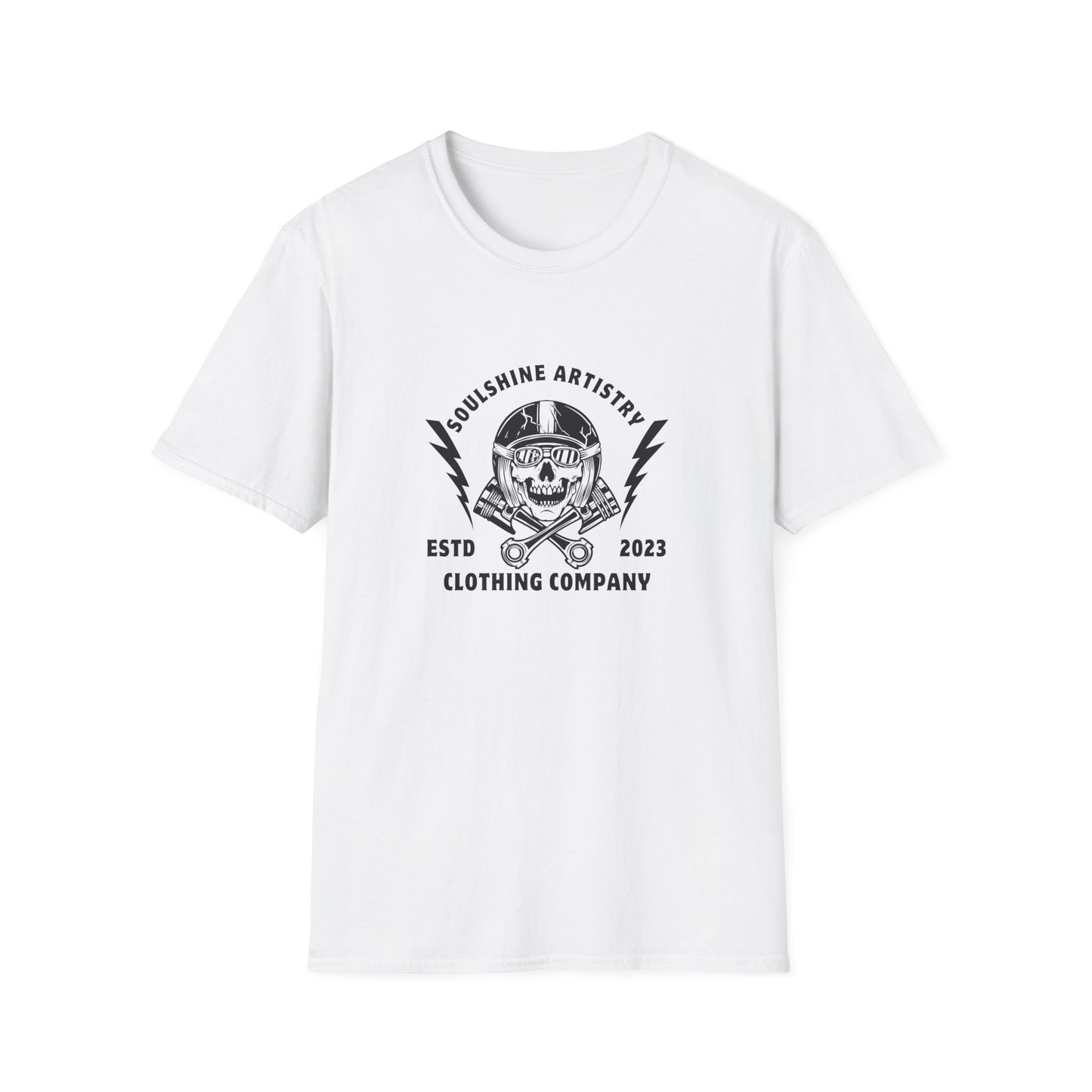 Skull & Lightning Logo T-Shirt — Soulshine Artistry Clothing Co. (ESTD 2023)