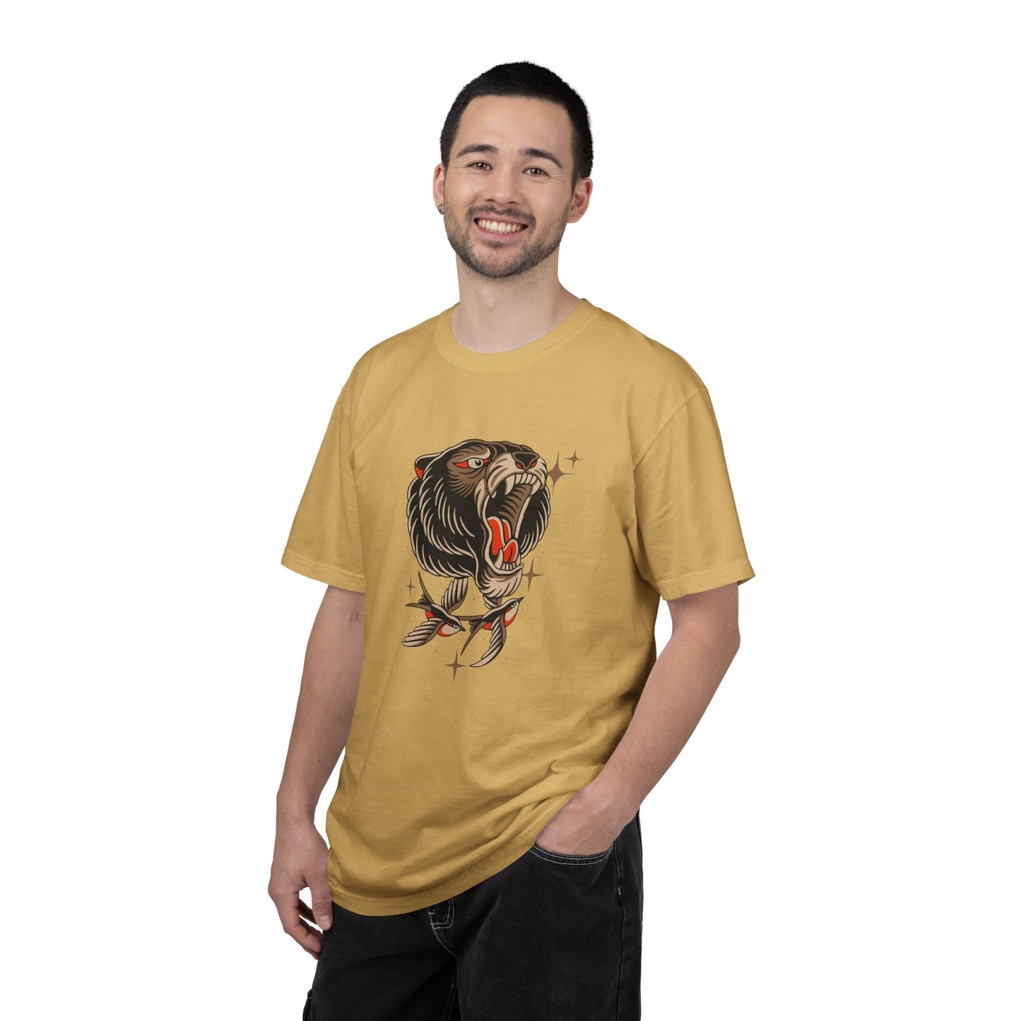 Roaring Bear Tattoo Tee — Unisex Graphic Animal T-Shirt