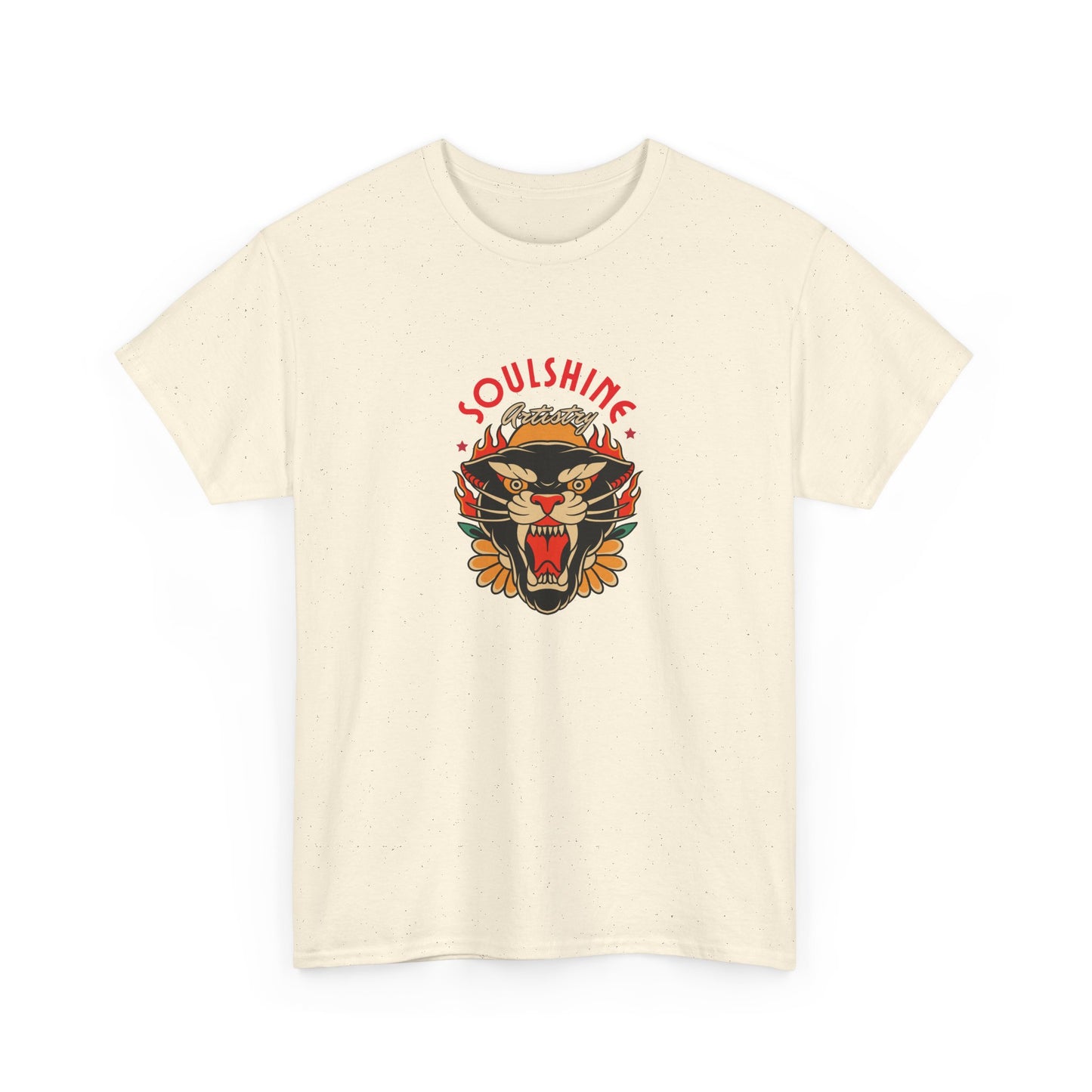 Soulshine Tiger Tee — Retro Floral Graphic T-Shirt