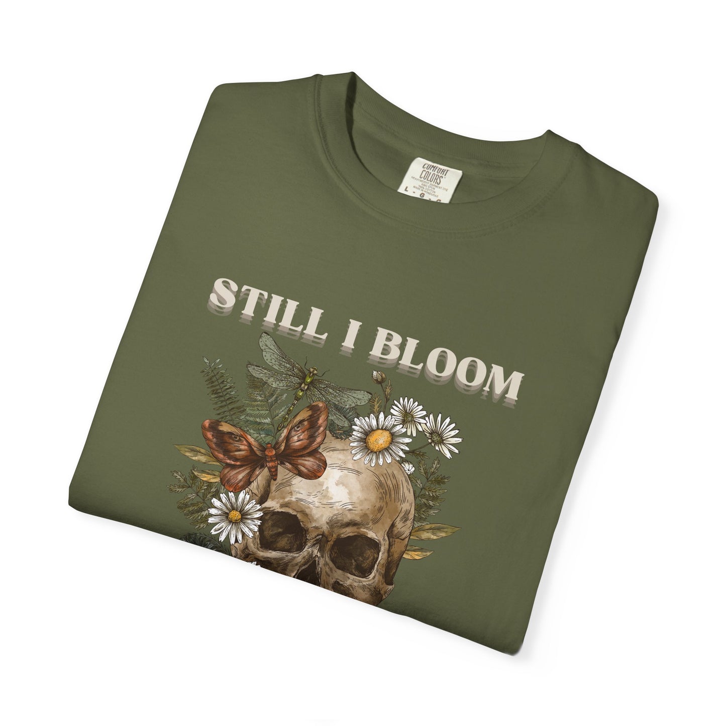 Still I Bloom Skull Floral T-Shirt