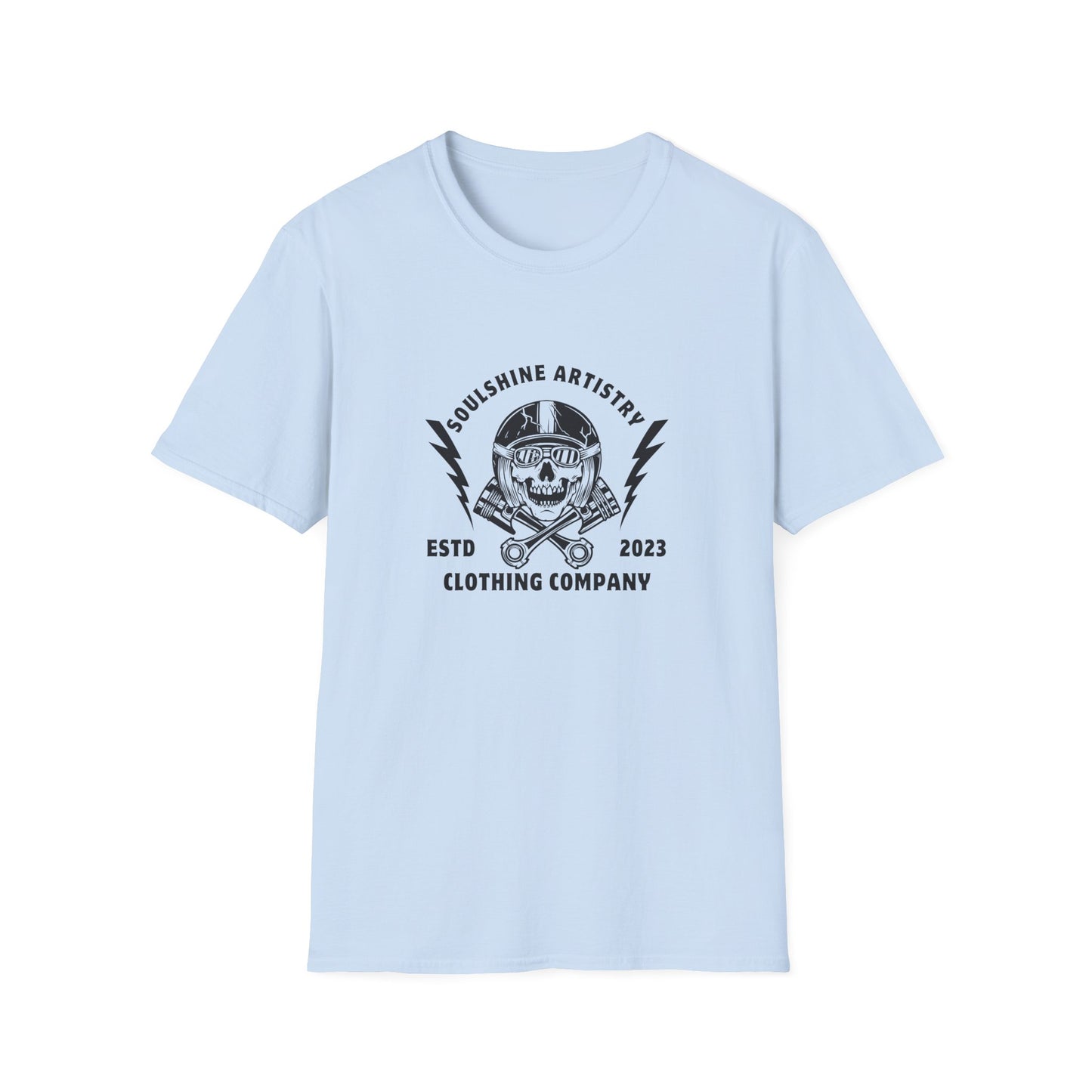 Skull & Lightning Logo T-Shirt — Soulshine Artistry Clothing Co. (ESTD 2023)
