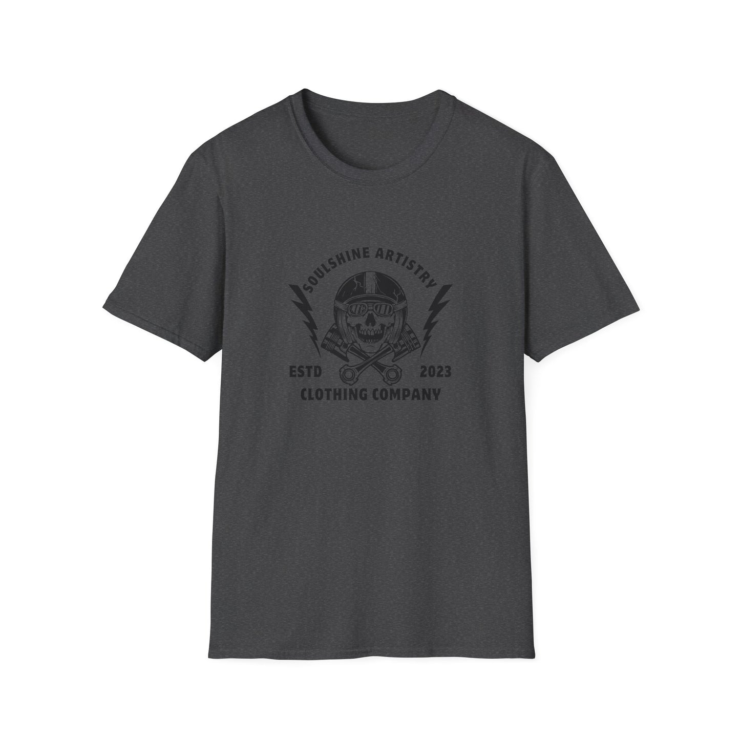 Skull & Lightning Logo T-Shirt — Soulshine Artistry Clothing Co. (ESTD 2023)