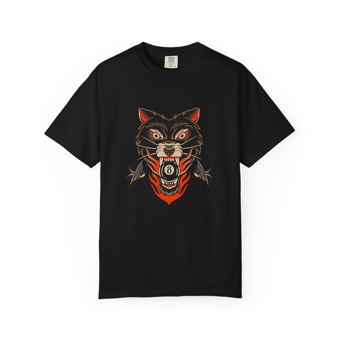 Wolf Skull T-Shirt — Vintage Unisex Tattoo Style Biker Graphic Tee