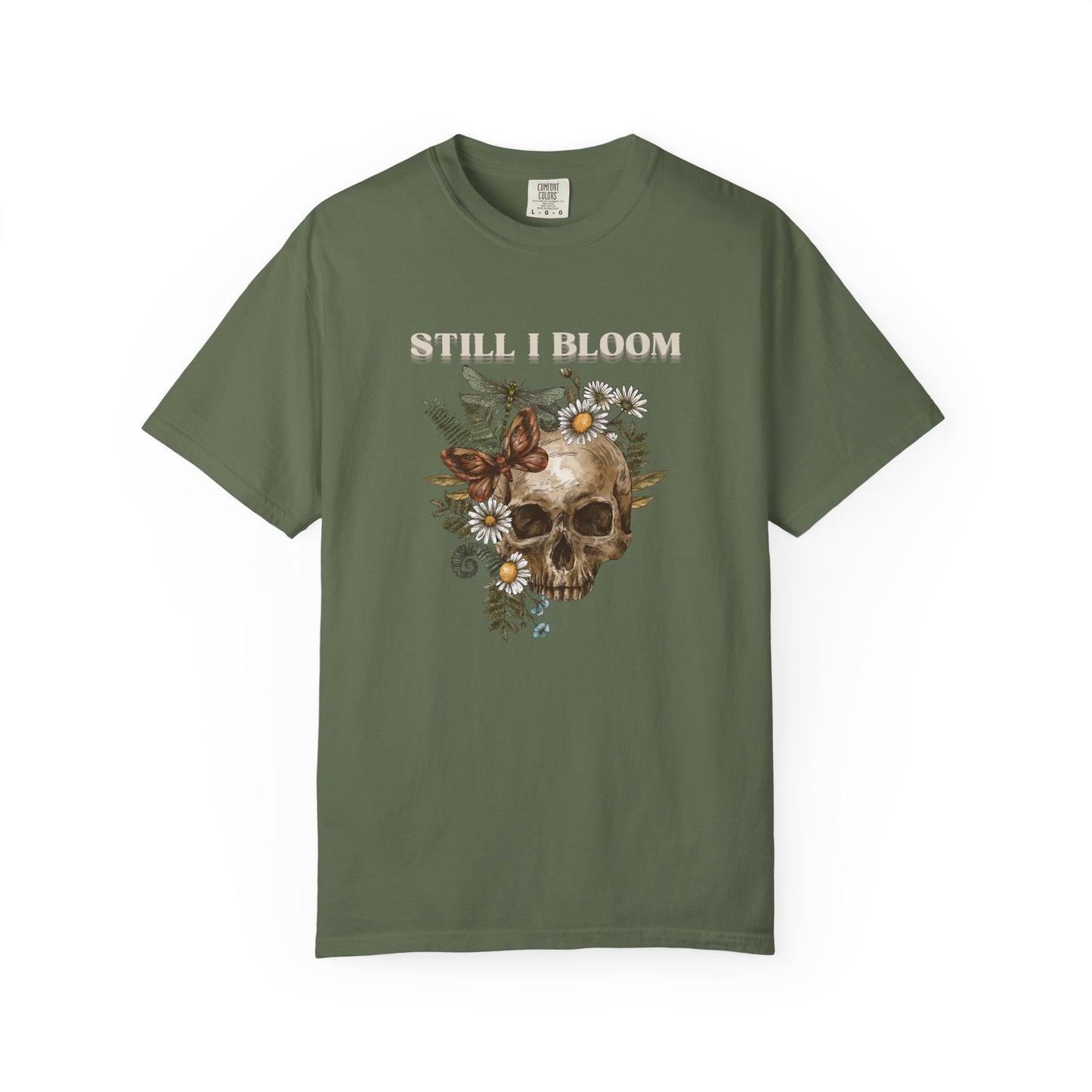 Still I Bloom Skull Floral T-Shirt