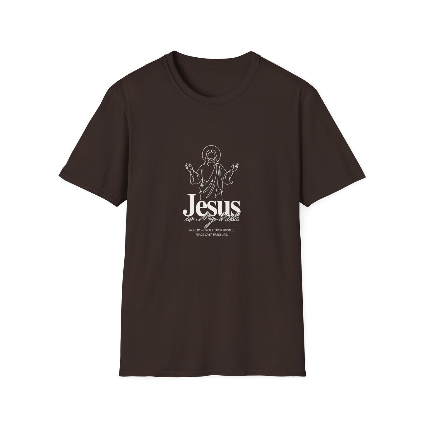 Jesus Line Art T-Shirt — Minimal Christian Faith Tee