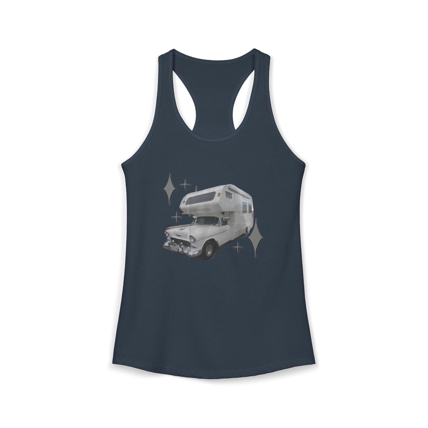 Vintage Glam Camping Women's Ideal Racerback Tank