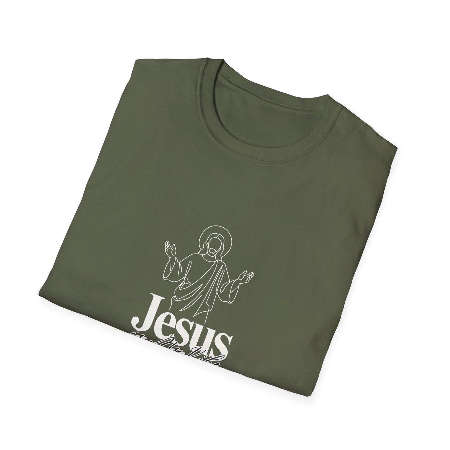 Jesus Line Art T-Shirt — Minimal Christian Faith Tee