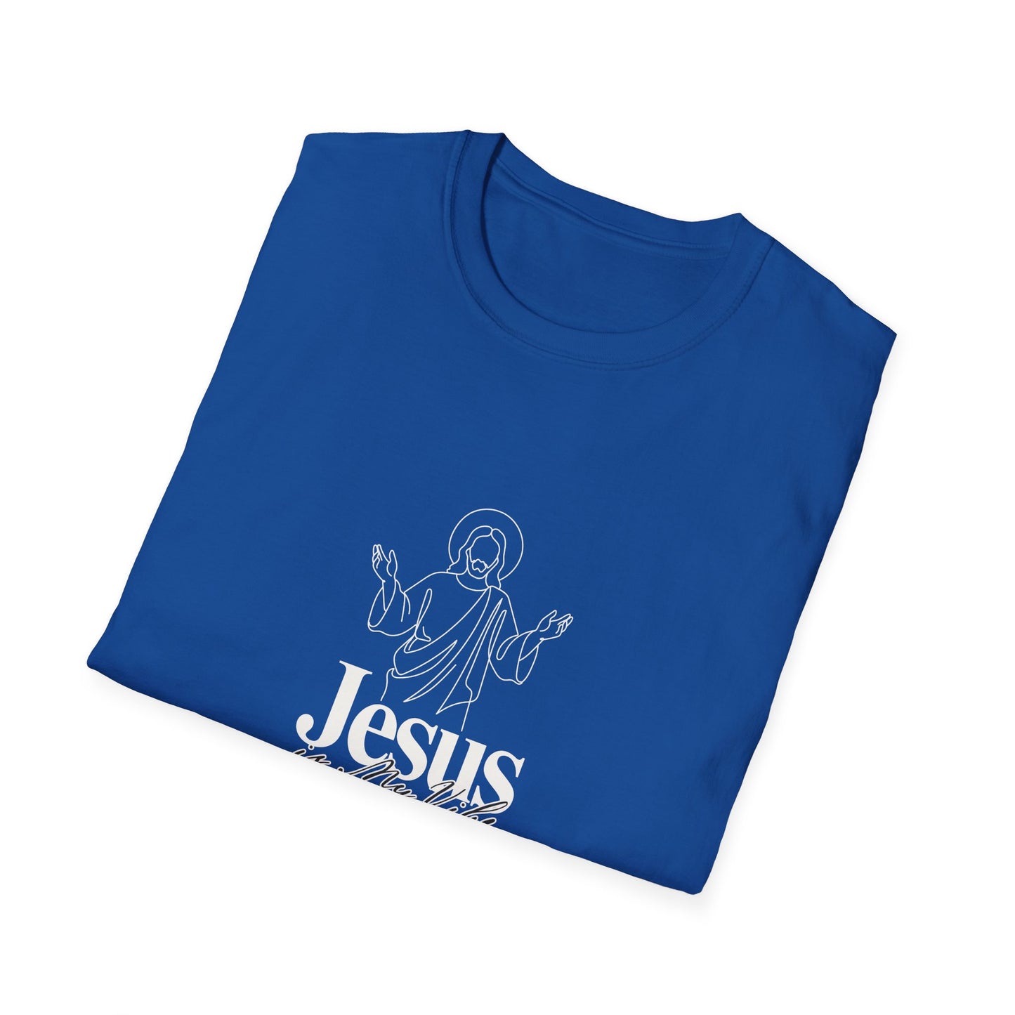 Jesus Line Art T-Shirt — Minimal Christian Faith Tee