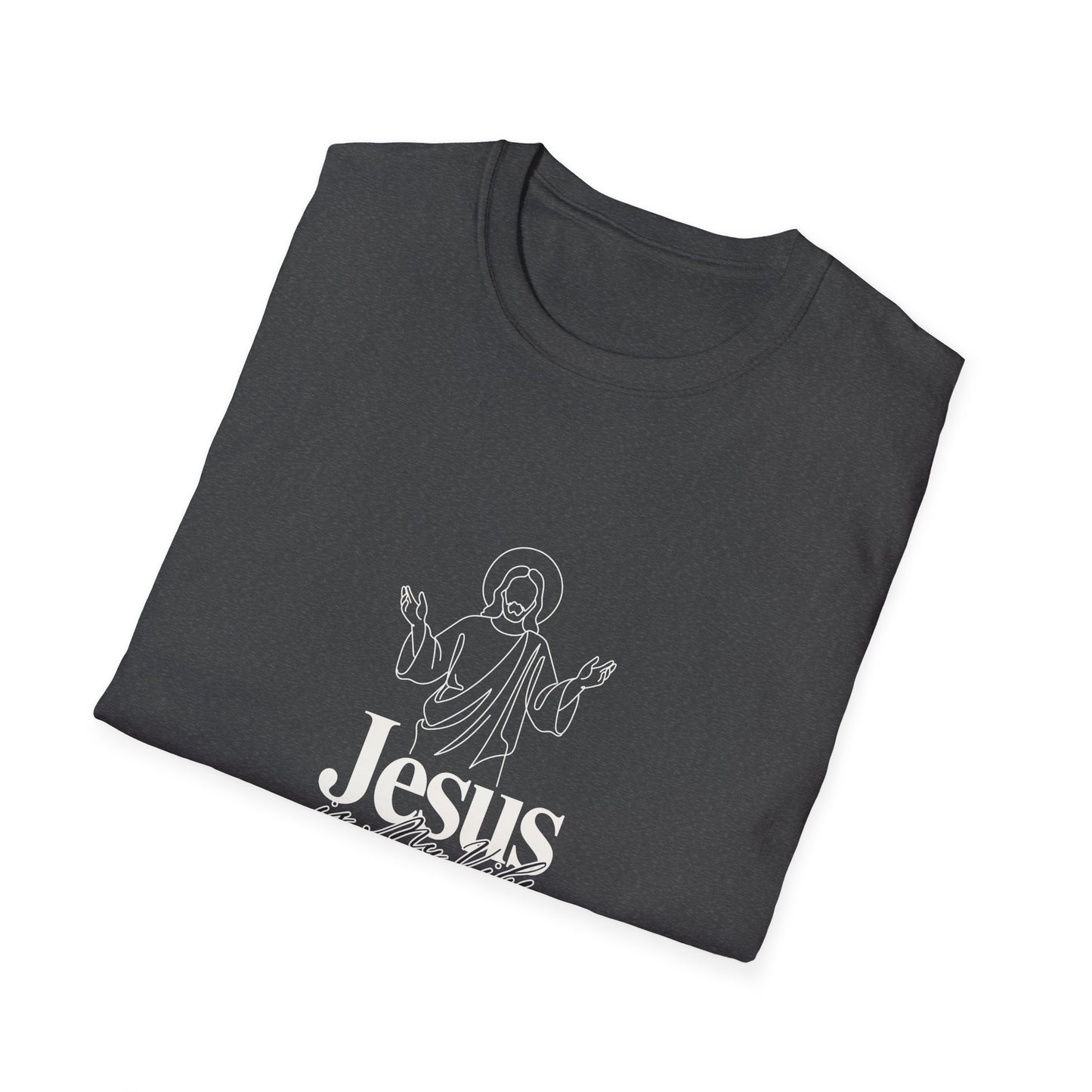 Jesus Line Art T-Shirt — Minimal Christian Faith Tee