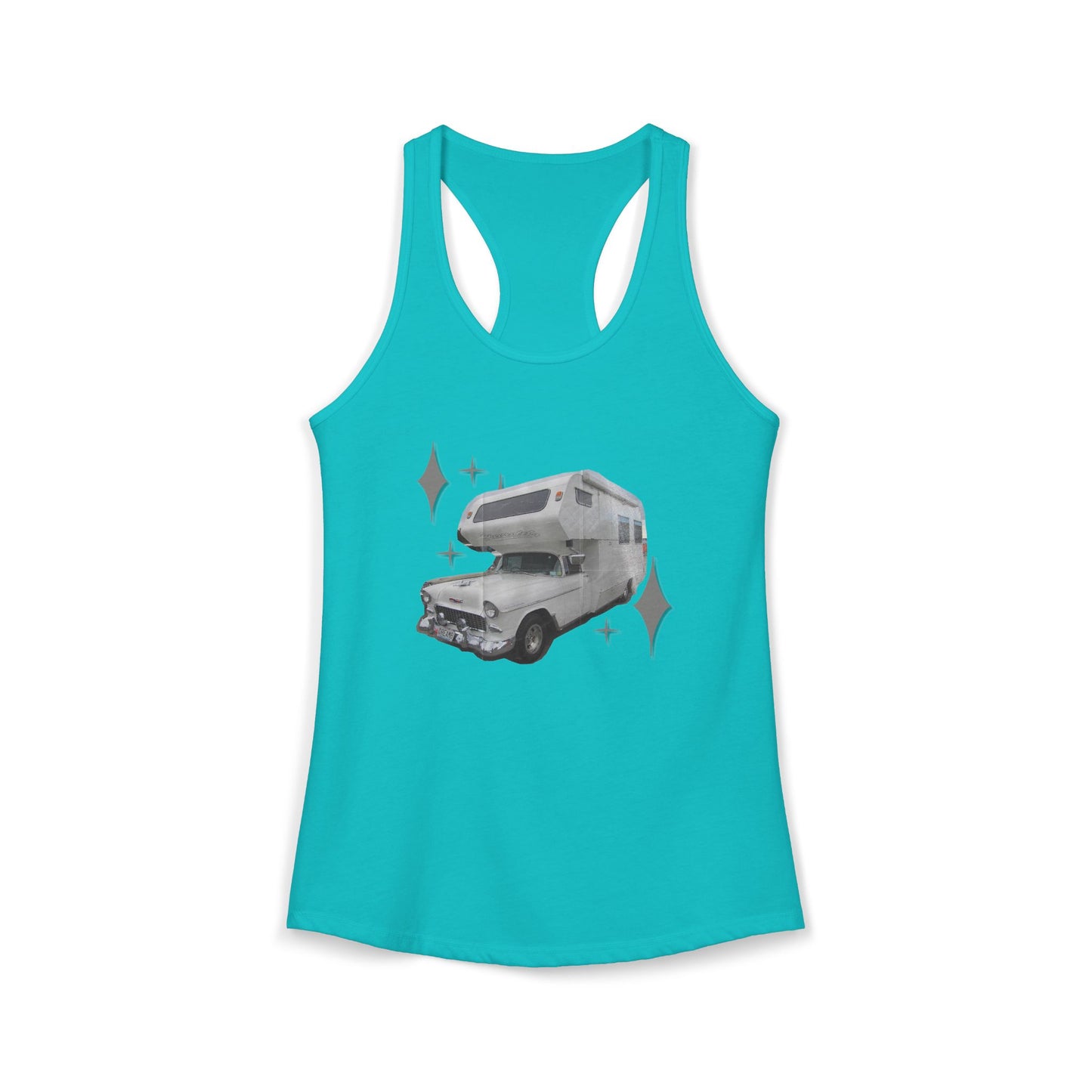 Vintage Glam Camping Women's Ideal Racerback Tank