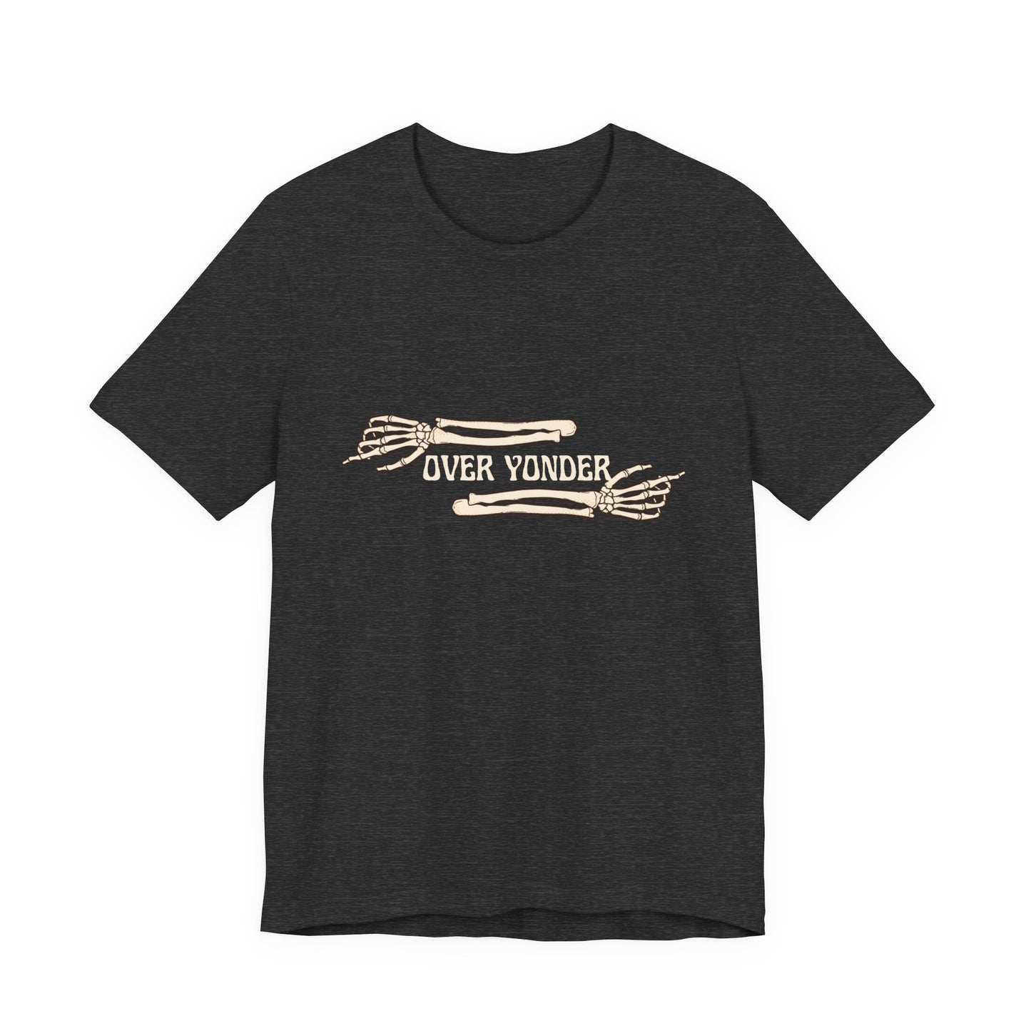 Over Yonder Tee — Vintage Skeleton Arms Graphic T-Shirt
