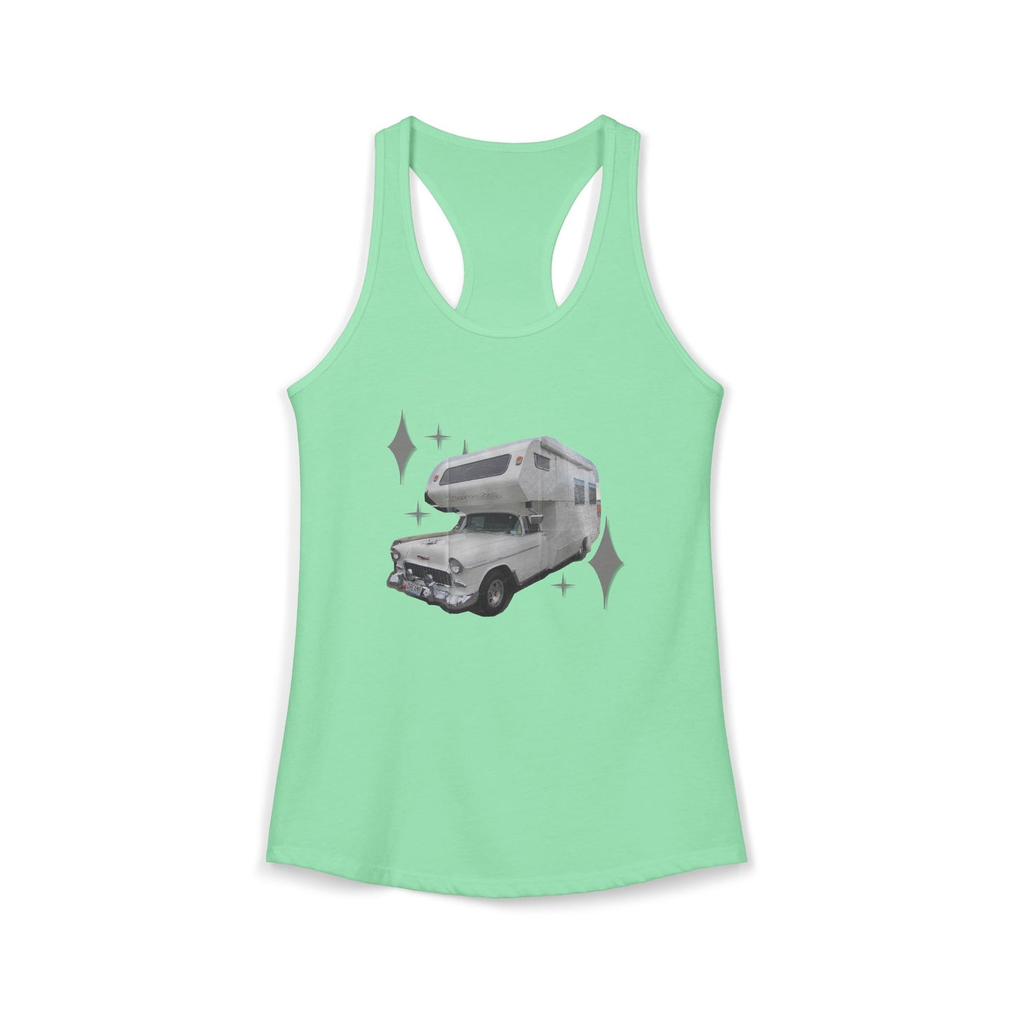 Vintage Glam Camping Women's Ideal Racerback Tank