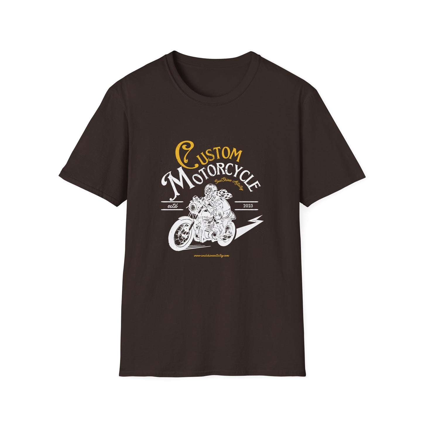 Custom Motorcycle T-Shirt — Vintage Rider Graphic Tee
