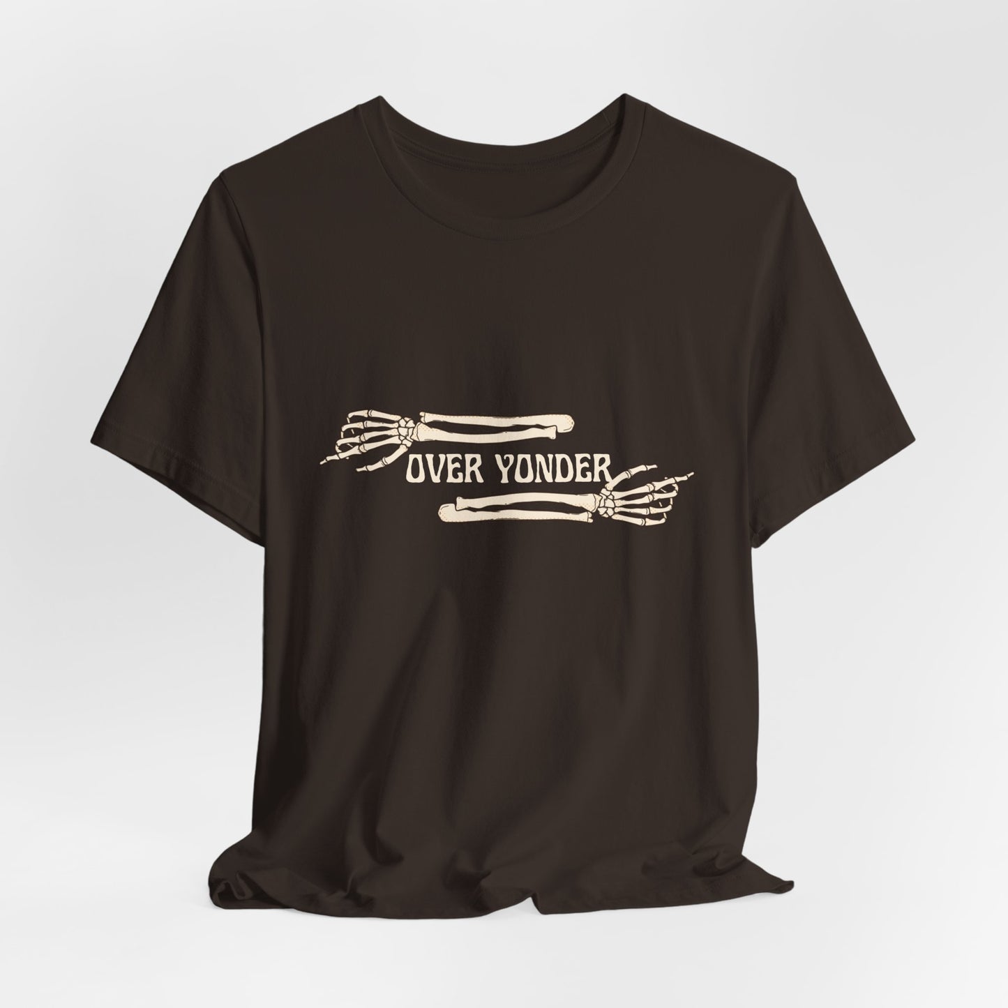 Over Yonder Tee — Vintage Skeleton Arms Graphic T-Shirt