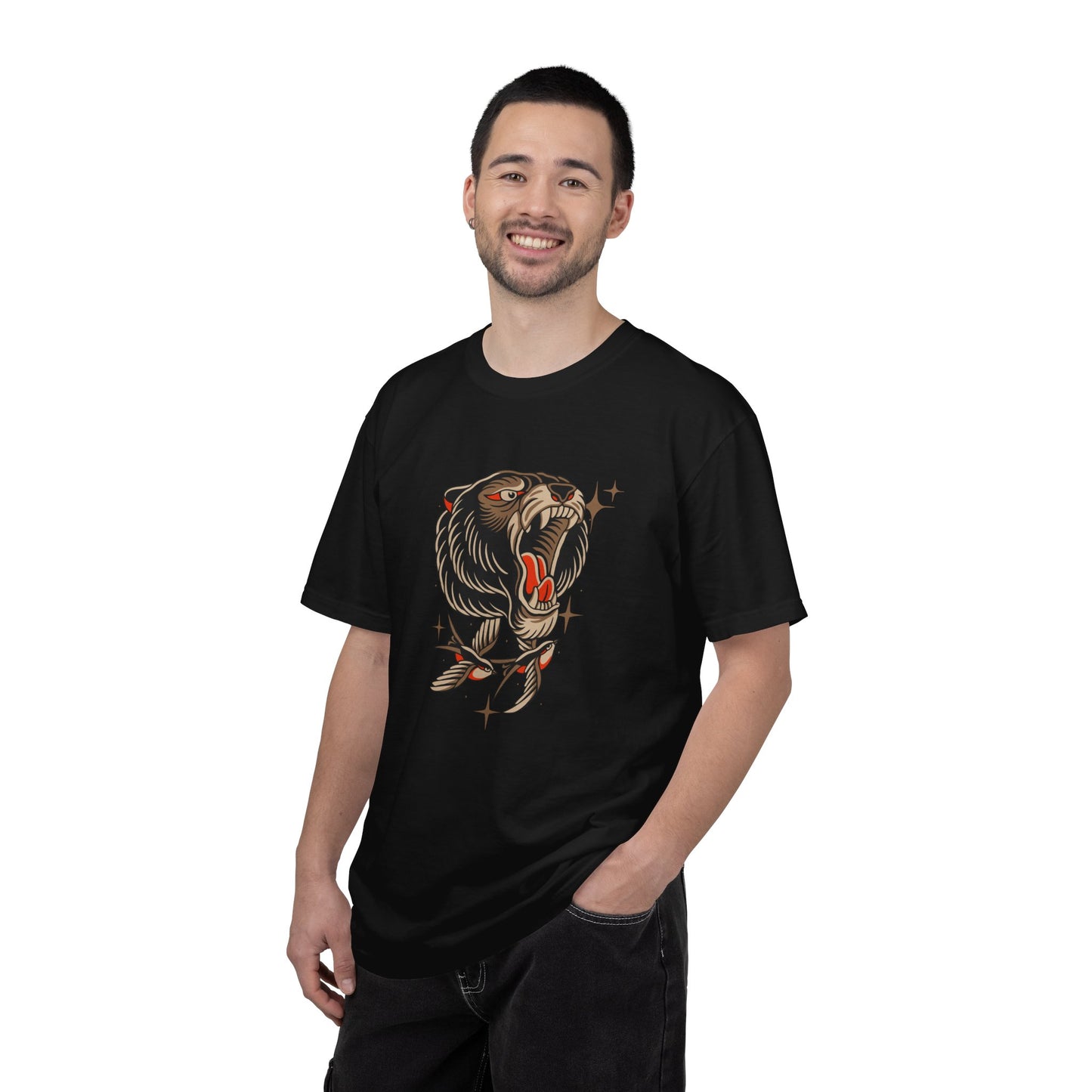 Roaring Bear Tattoo Tee — Unisex Graphic Animal T-Shirt