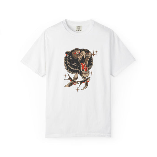 Roaring Bear Tattoo Tee — Unisex Graphic Animal T-Shirt