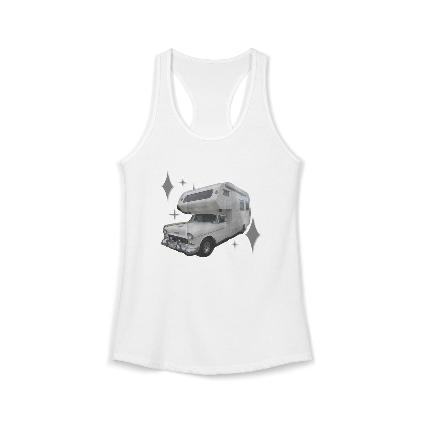 Vintage Glam Camping Women's Ideal Racerback Tank