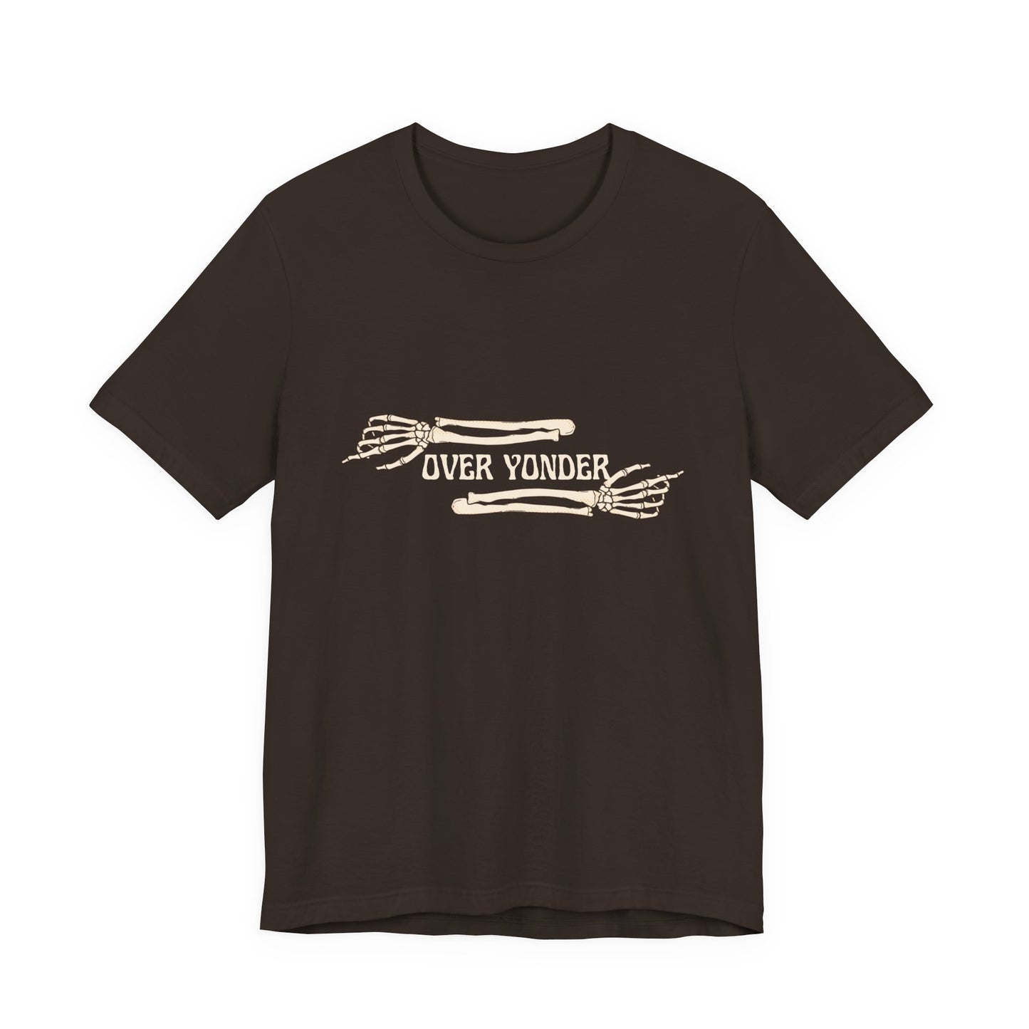 Over Yonder Tee — Vintage Skeleton Arms Graphic T-Shirt