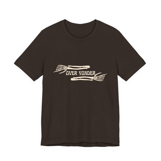 Over Yonder Tee — Vintage Skeleton Arms Graphic T-Shirt