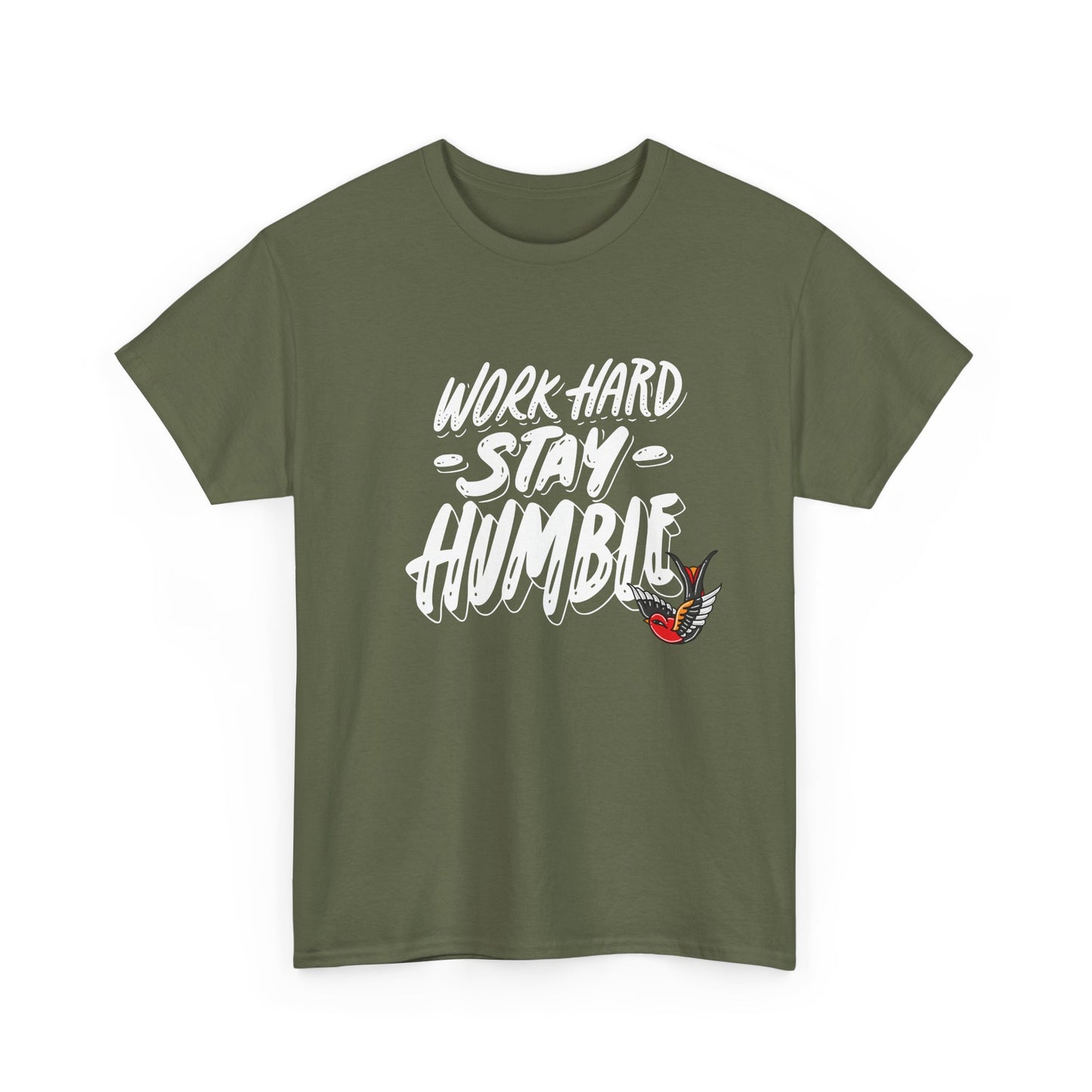 Work Hard Stay Humble Tee — Motivational Graphic T-Shirt