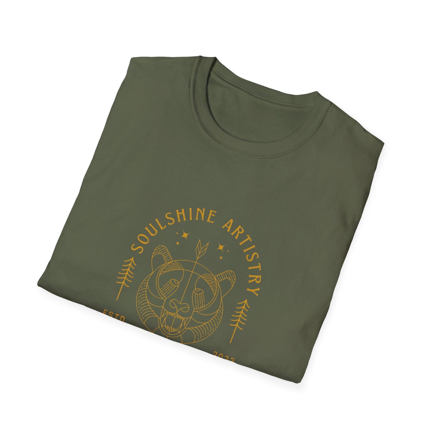 Outdoors SoulShine Artistry Graphic Tee — Vintage Nature Skull Design