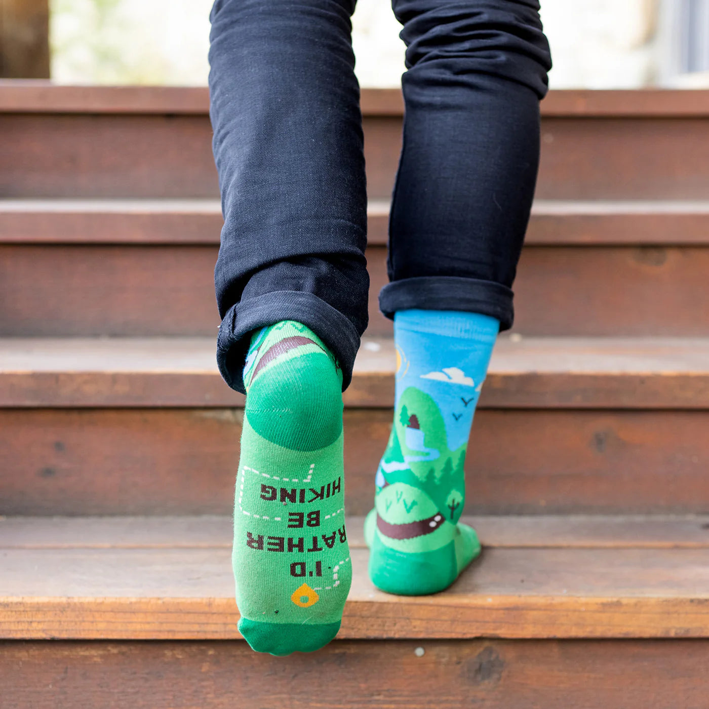 I'd Rather Be Hiking Socks