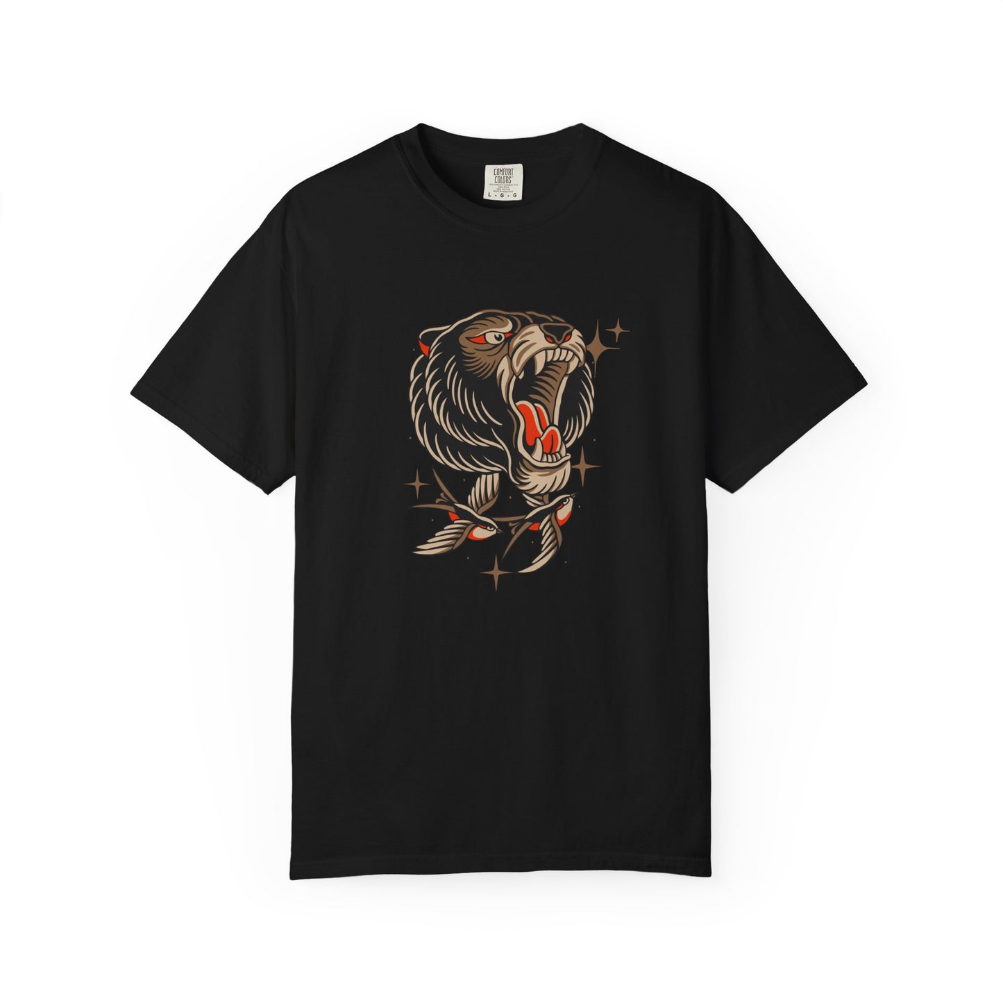 Roaring Bear Tattoo Tee — Unisex Graphic Animal T-Shirt