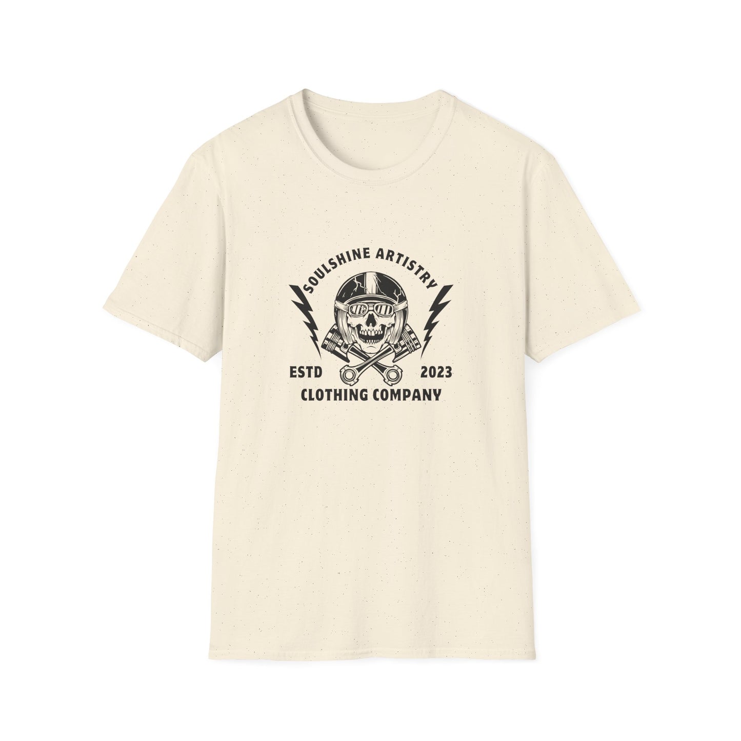 Skull & Lightning Logo T-Shirt — Soulshine Artistry Clothing Co. (ESTD 2023)