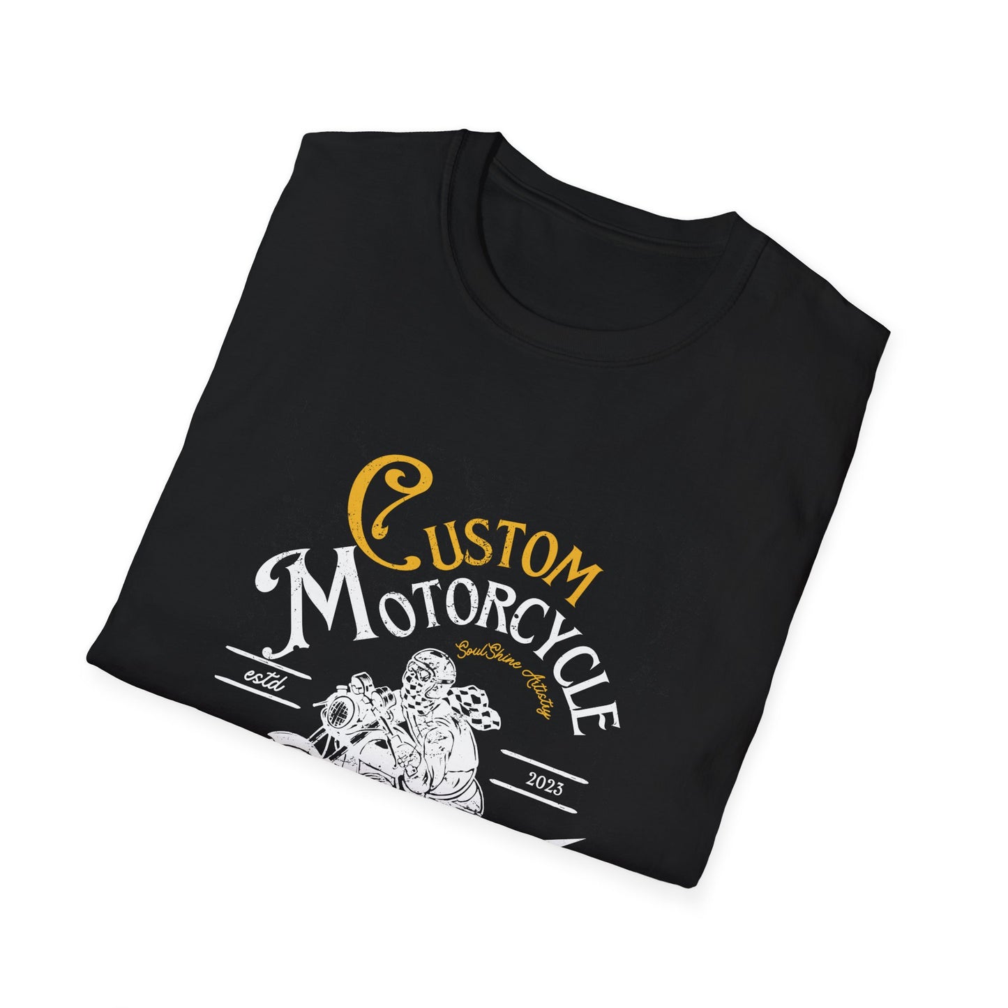 Custom Motorcycle T-Shirt — Vintage Rider Graphic Tee